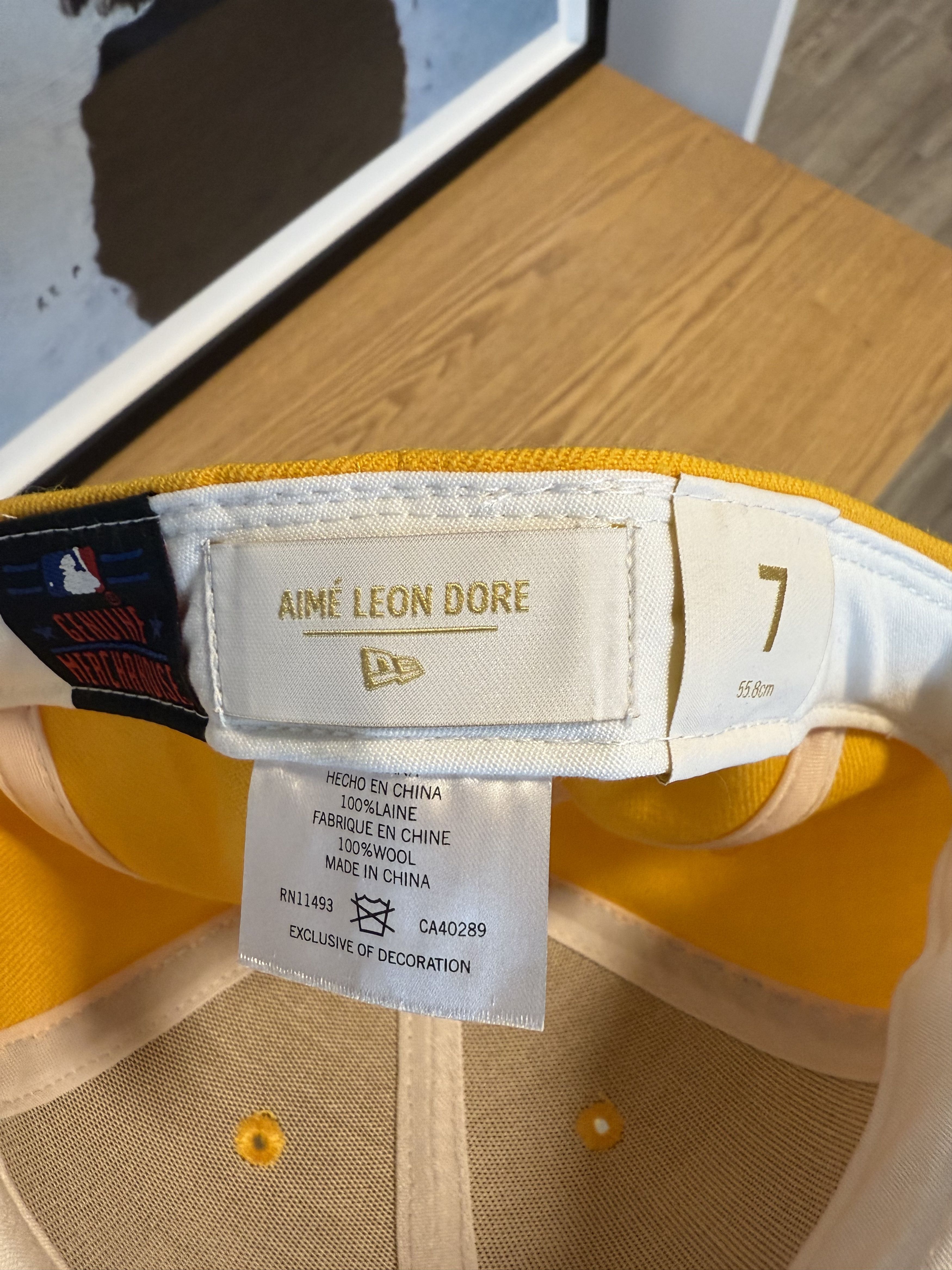 Aime Leon Dore × New Era Aime Leon Dore NY Yankees Yellow Low Profile Hat - 7 Size ONE SIZE - 3 Thumbnail