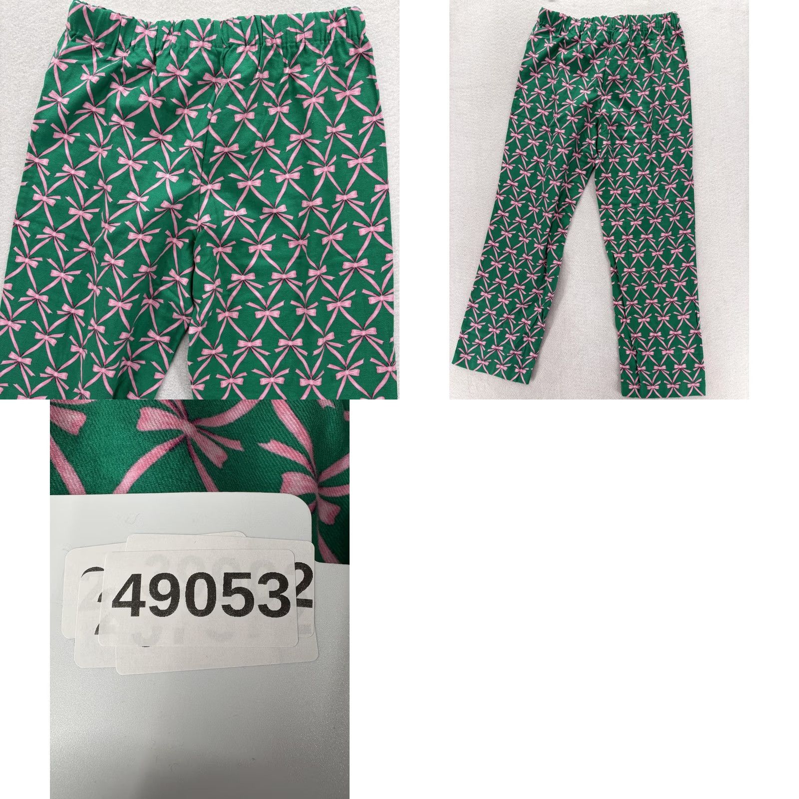 J.Crew J.CREW Flannel Pajama Pants Womens S Green Pink Bow Print Drawstring Lounge Size 28" / US 6 / IT 42 - 9 Thumbnail