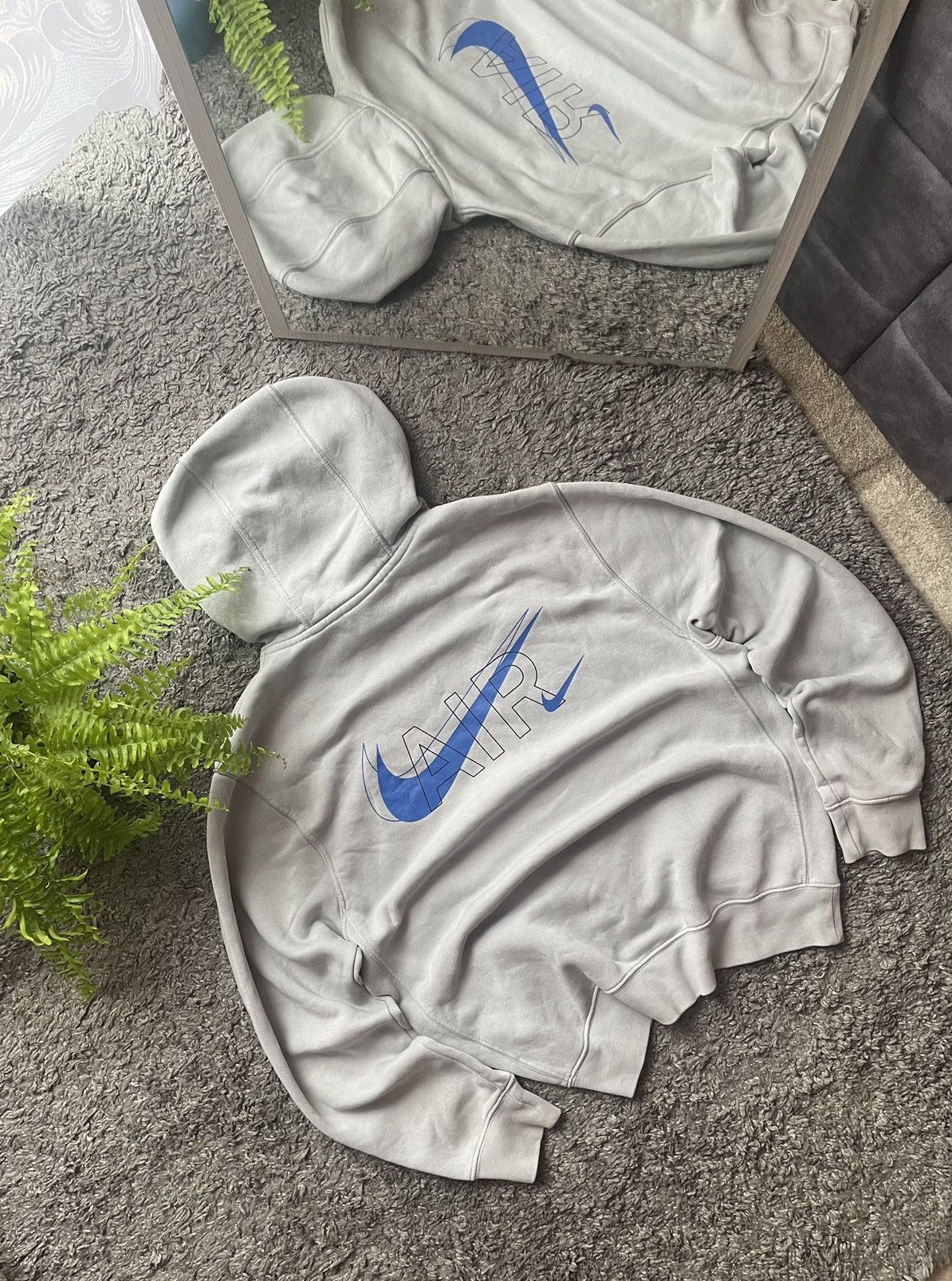 Nike × Vintage Nike Hoodie Streetwear Vintage Big Logo Swoosh Size US S / EU 44-46 / 1 - 3 Thumbnail