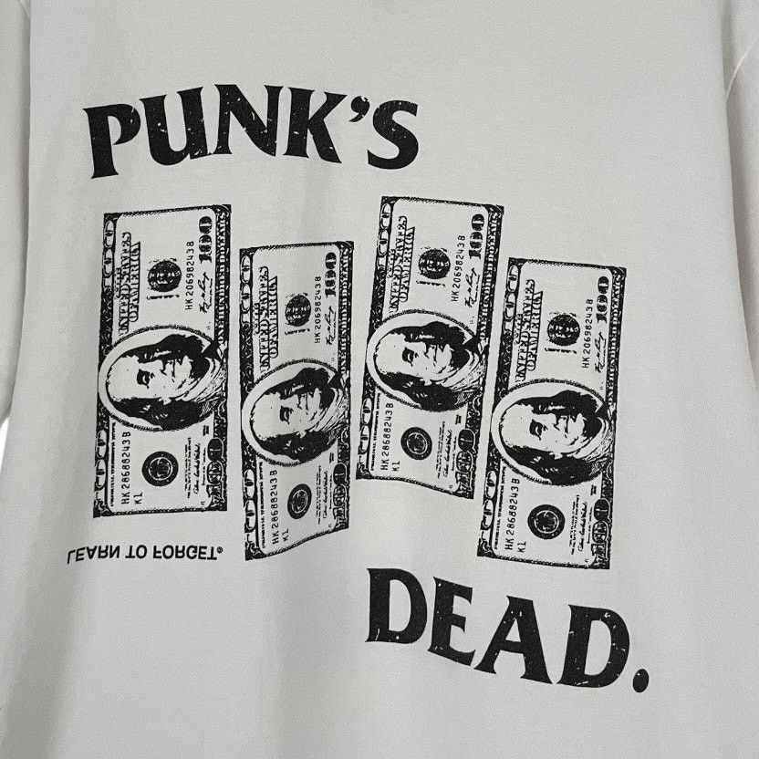 Other Learn to Forget Punk's Dead. 100 Dollar Bills White Tee Size M / US 6-8 / IT 42-44 - 2 Thumbnail