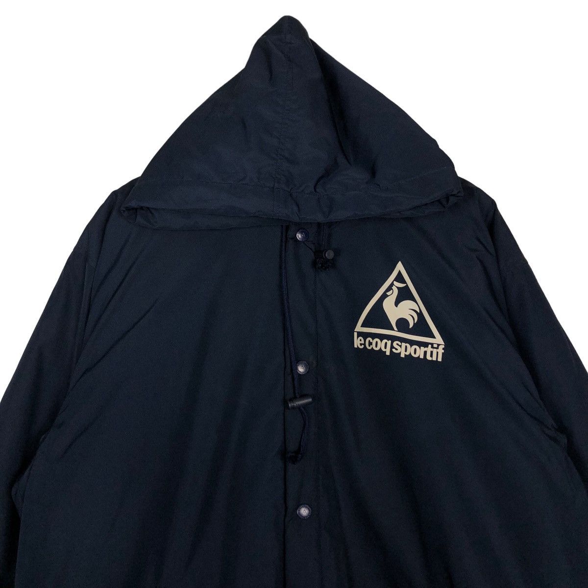 Japanese Brand 🔥Vtg Long Jacket Le Coq Sportif Big Logo Coach Jacket Size US L / EU 52-54 / 3 - 5 Thumbnail