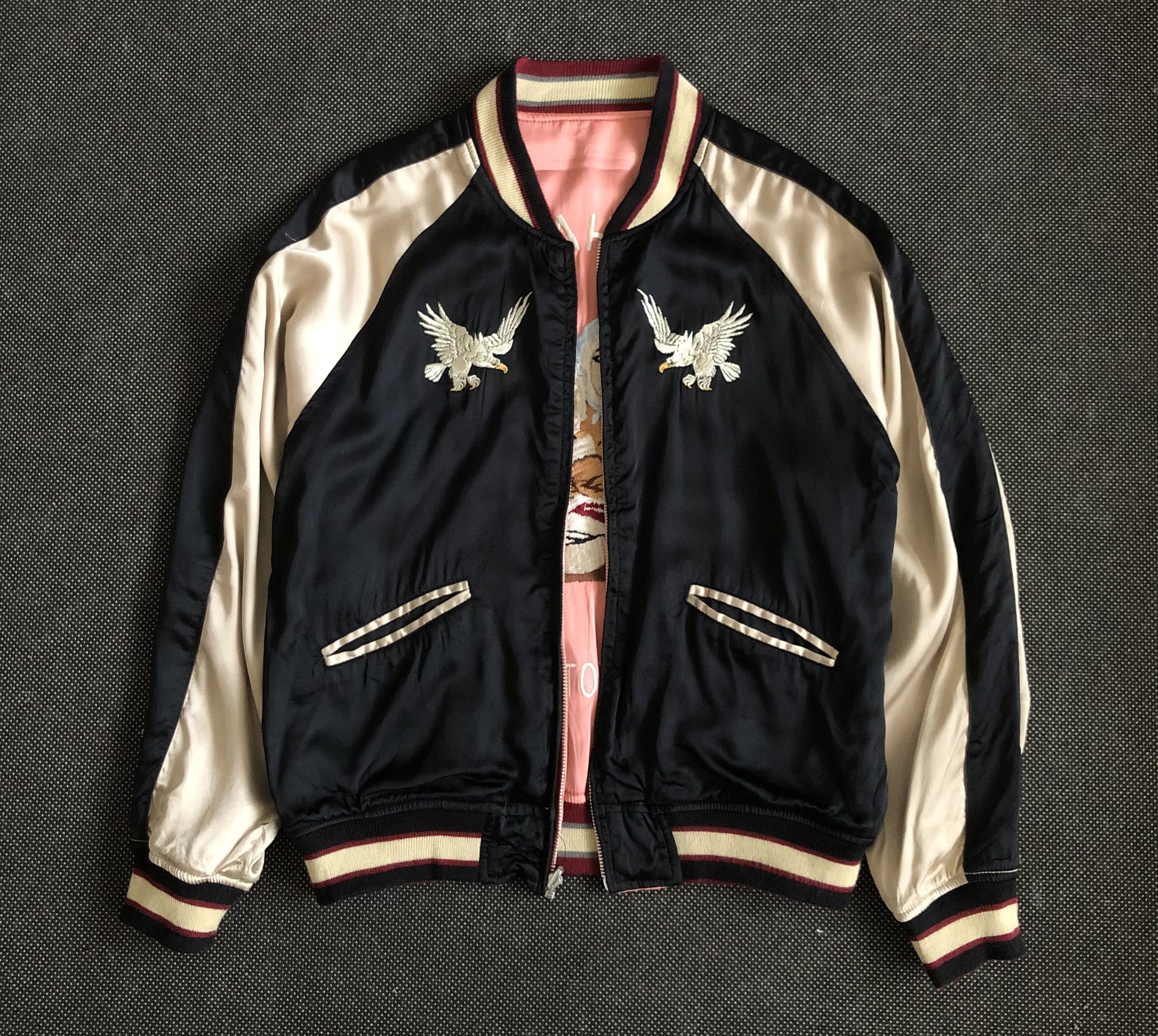 Japanese Brand RARE🔥HOUSTON JAPAN ALASKA MOTIVES REVERSIBLE SUKAJAN JACKET Size US M / EU 48-50 / 2 - 5 Thumbnail