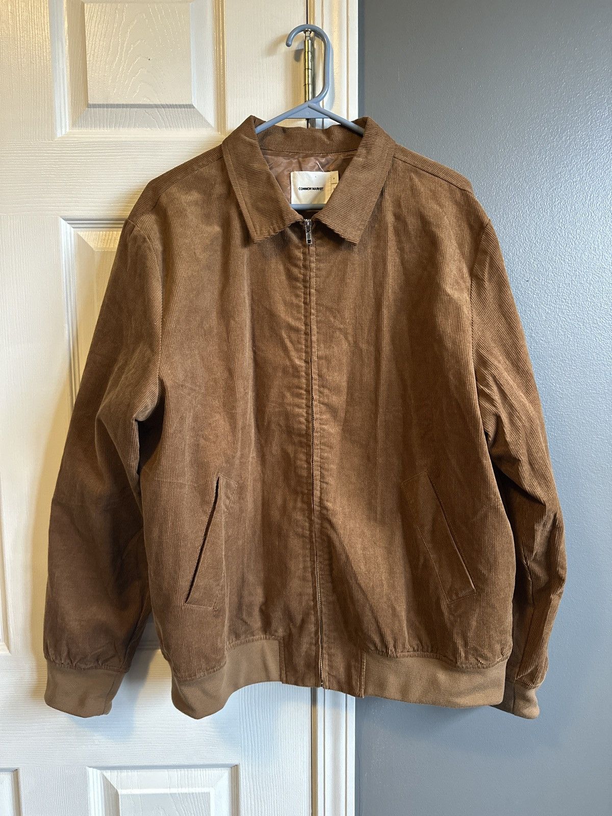 Other Brown Corduroy Zip-Up Jacket – Minimal Vintage Workwear Size US XL / EU 56 / 4 - 1 Thumbnail