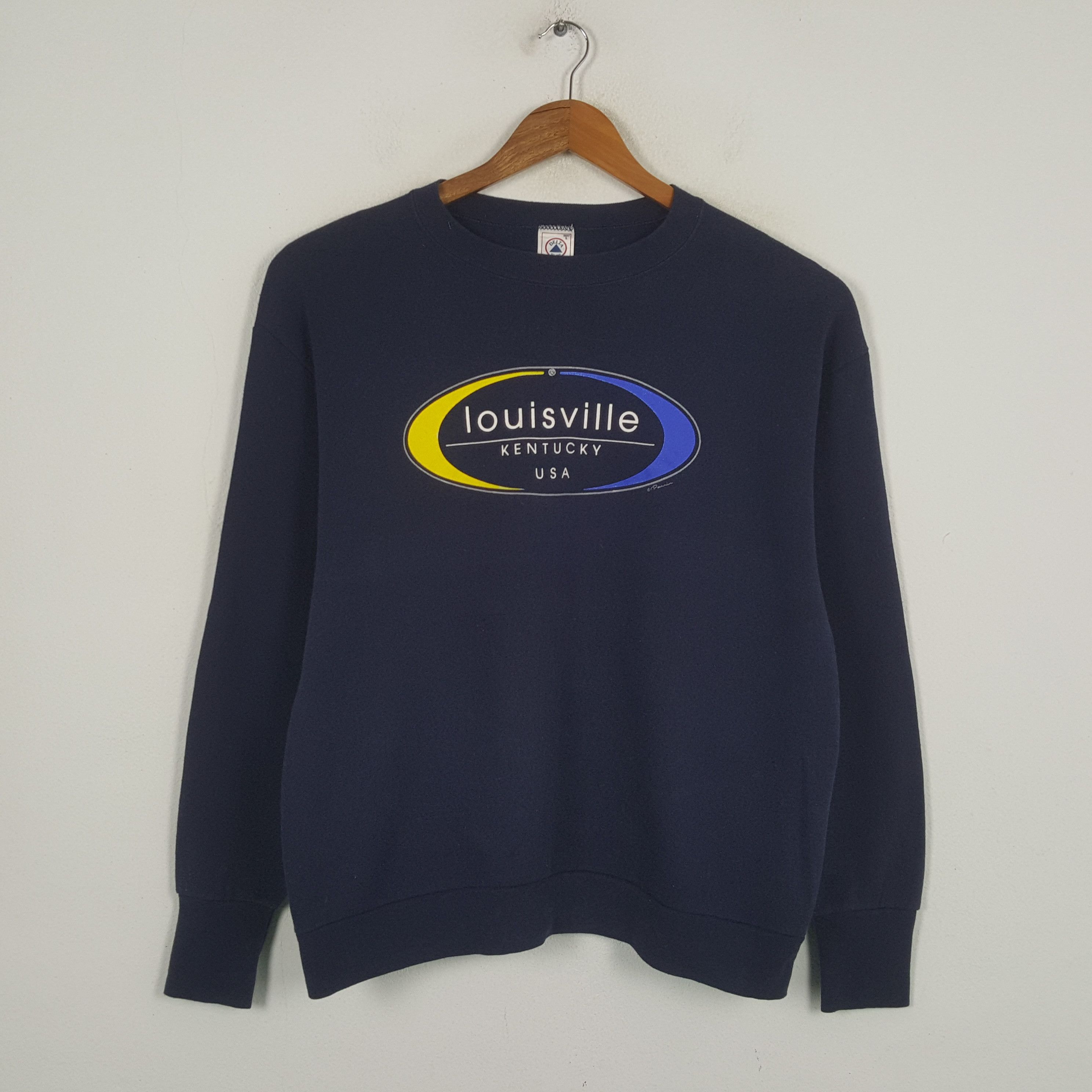 Louisville Slugger × Vintage Vintage LOUISVILLE KENTUCKY Streetwear Sweatshirt C286N5 Size US L / EU 52-54 / 3 - 1 Thumbnail