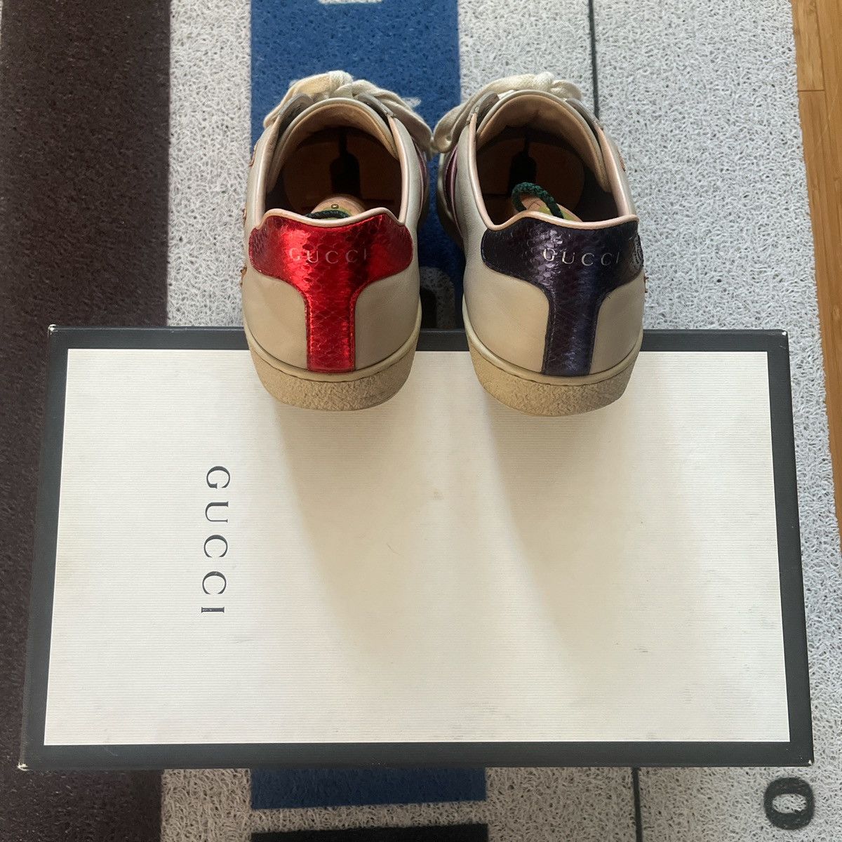 Gucci Gucci Ace Flame Sneaker Size US 9.5 / EU 42-43 - 3 Thumbnail