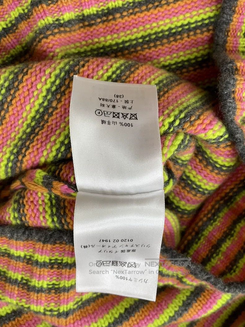 Dior Dior Colourful striped cashmere knitted short sleeves Size XS / US 0-2 / IT 36-38 - 6 Thumbnail
