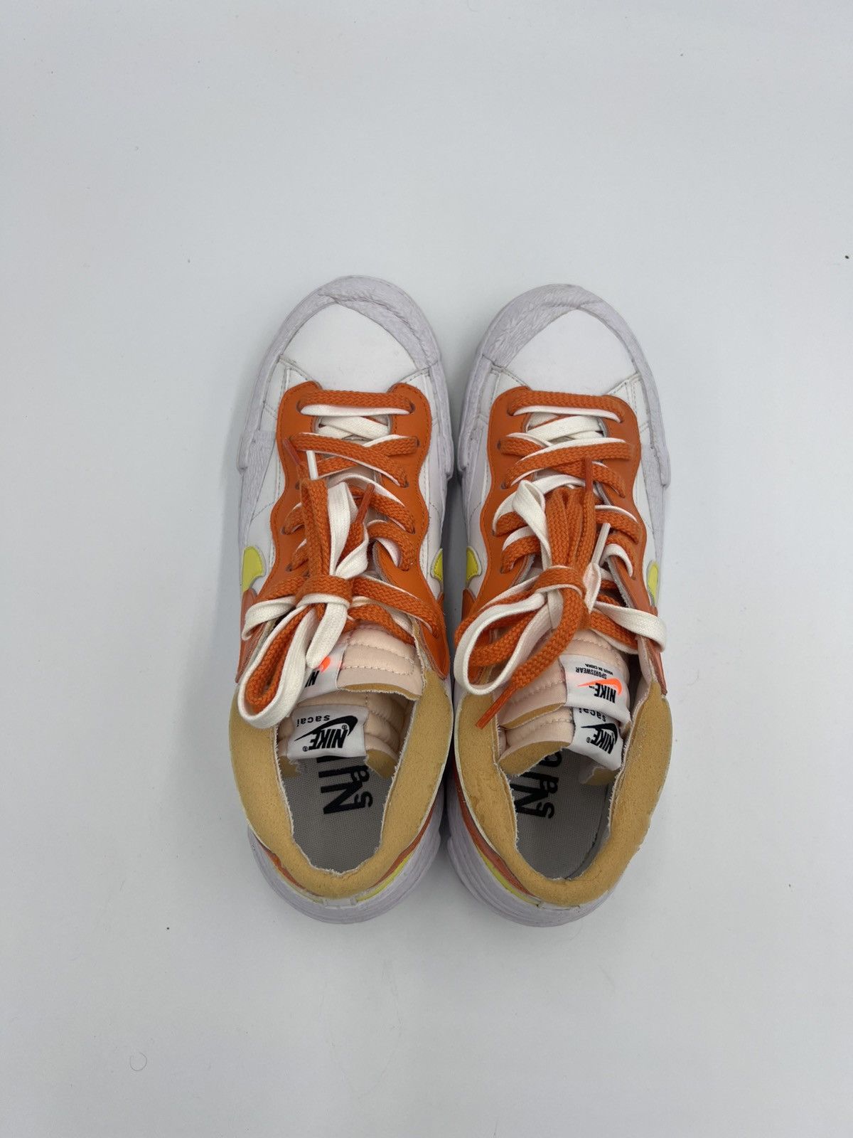 Nike × Sacai Nike Blazer Low Sacai White Magma Orange Size US 10 / EU 43 - 3 Thumbnail