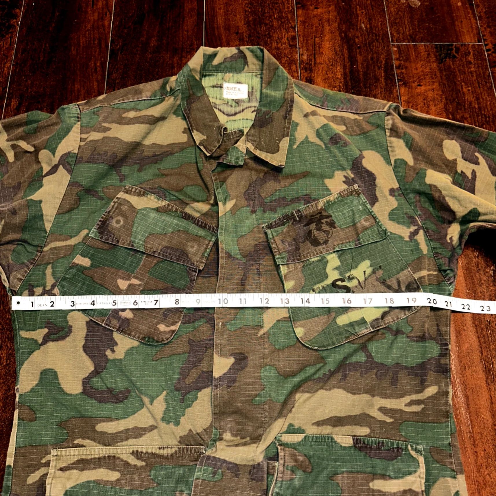 Vintage VINTAGE Alpha Corp USMC 1968 Military Camouflage Wind-Resistant Poplin Coat Jacket Small Camo Mens 60s 1960s Size US S / EU 44-46 / 1 - 7 Thumbnail