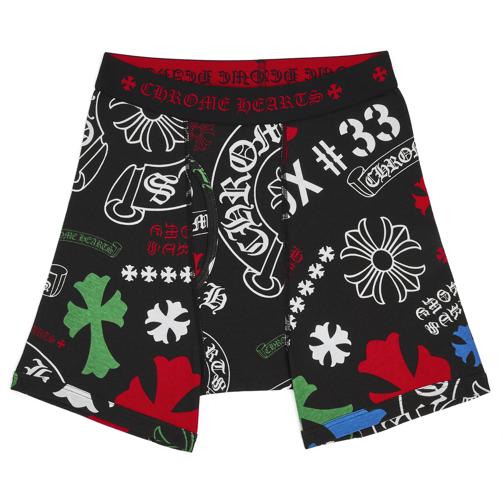 Chrome Hearts Stencil Long Boxer Brief Black Size US 38 / EU 54 - 1 Thumbnail