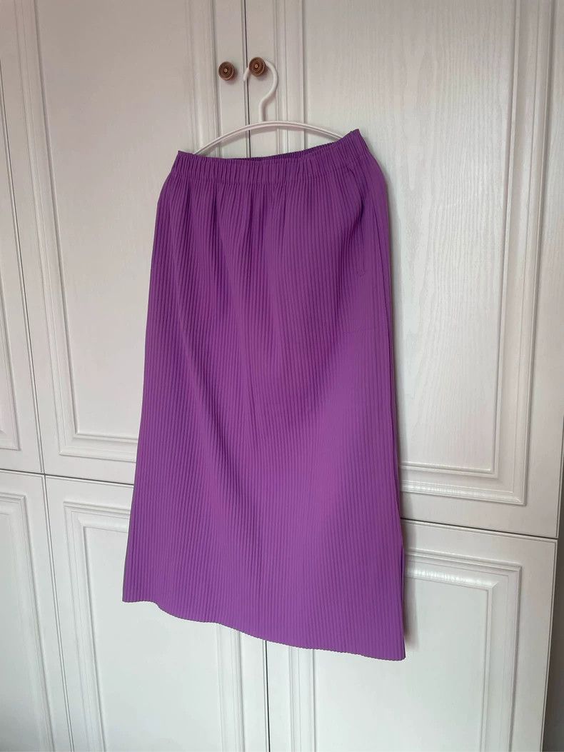 Issey Miyake issey miyake size:one size Purple pleated skirt Size 42" / US 20 - 4 Thumbnail