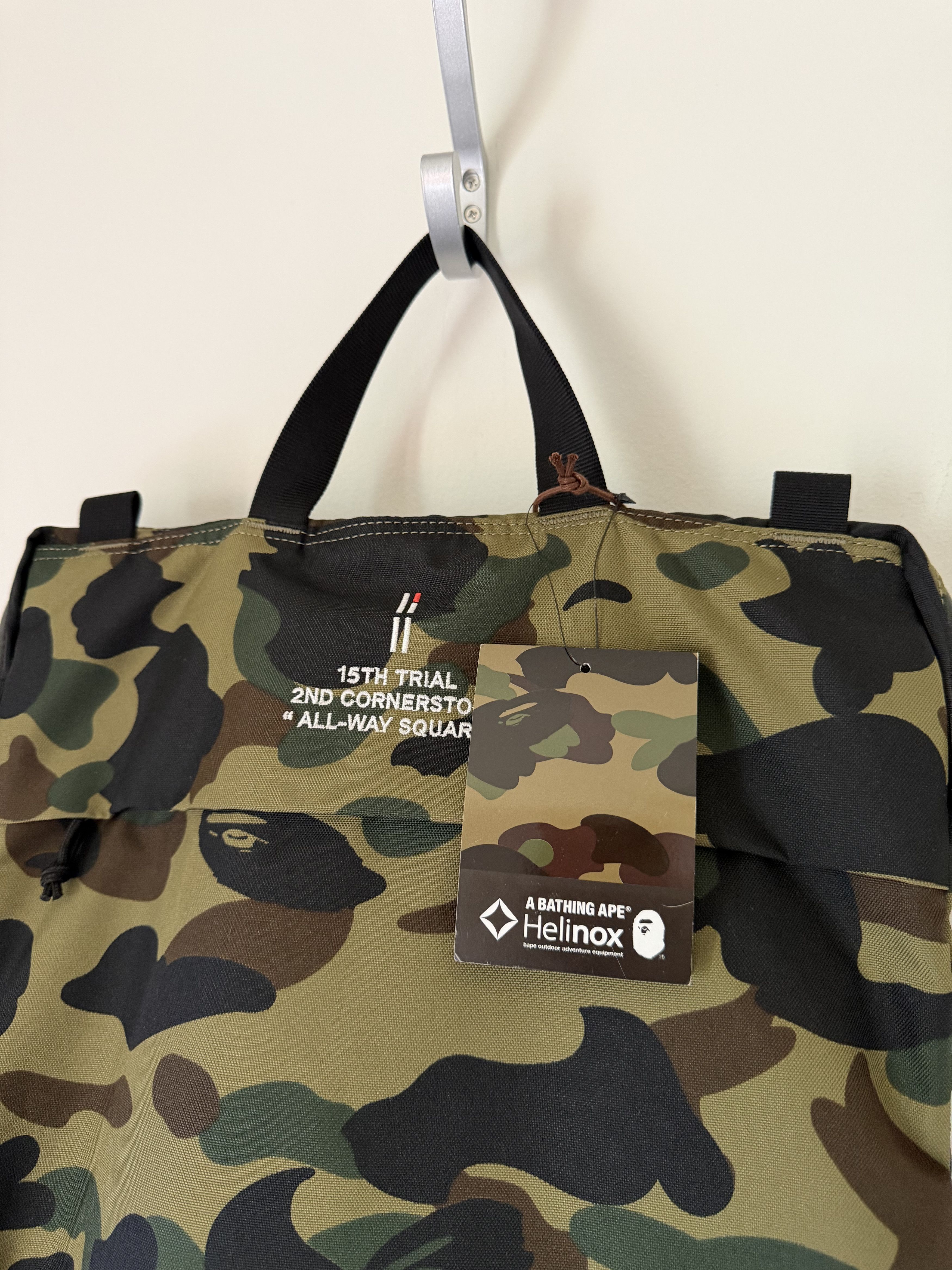 Bape Bape Helinox Terg All Way Square Backpack in Green Camo Size ONE SIZE - 2 Thumbnail
