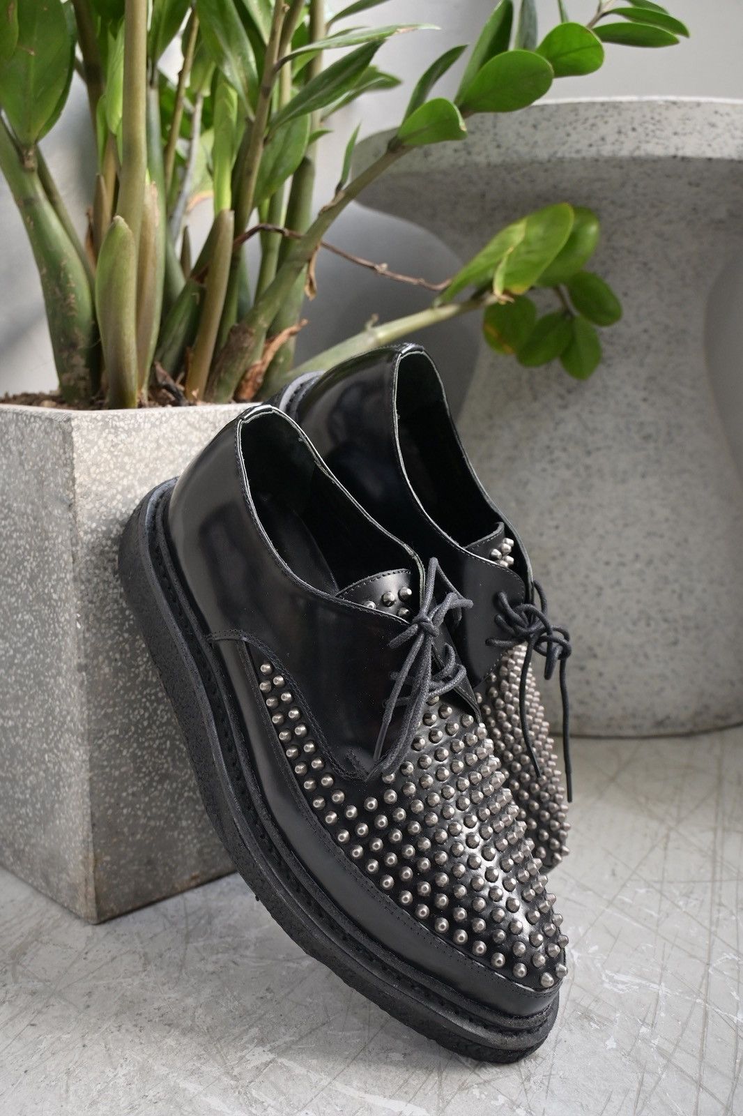Saint Laurent Paris Saint Laurent by Hedi Slimane FW2014 leather studs creeper Size US 7.5 / EU 40-41 - 4 Thumbnail