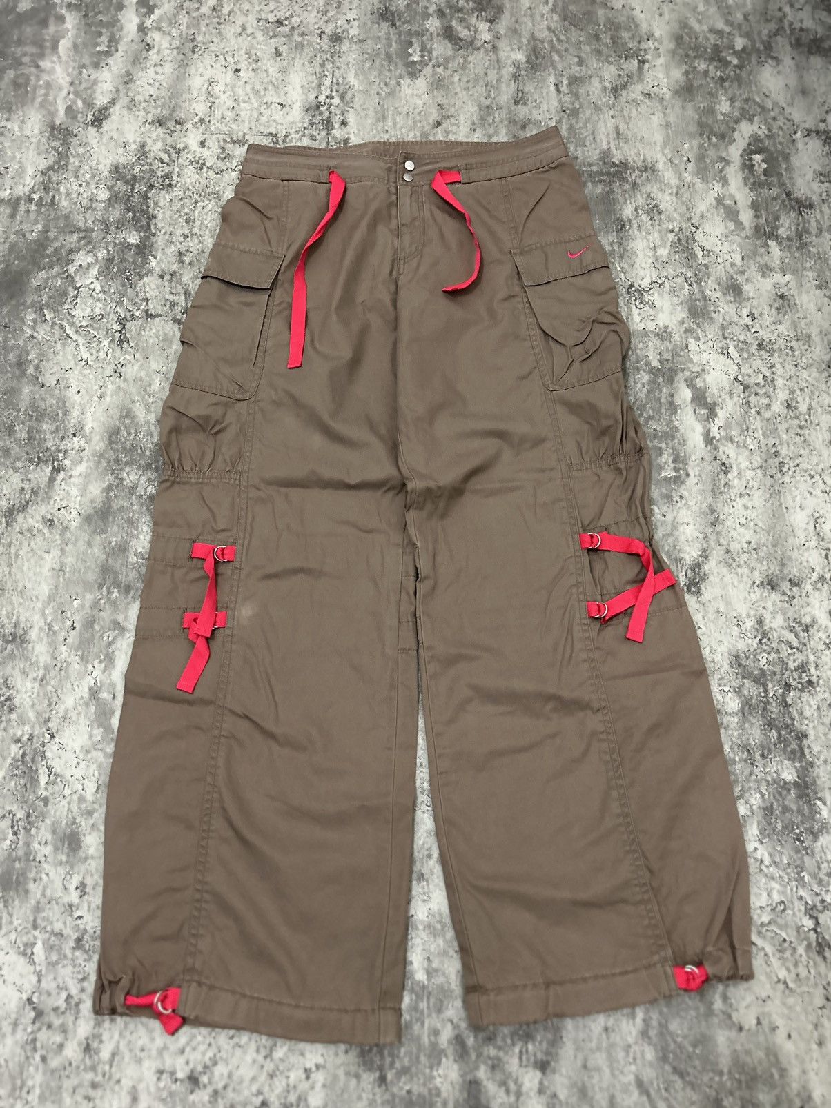 Nike × Vintage Nike Bondage Cargo Parachute Pants Size US 31 - 3 Thumbnail