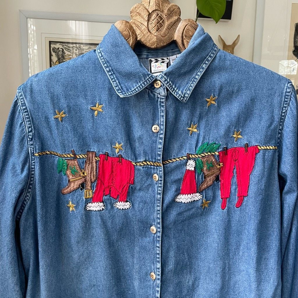 Vintage Vintage Take Two Denim Chambray Button Up Shirt L Size L / US 10 / IT 46 - 1 Thumbnail