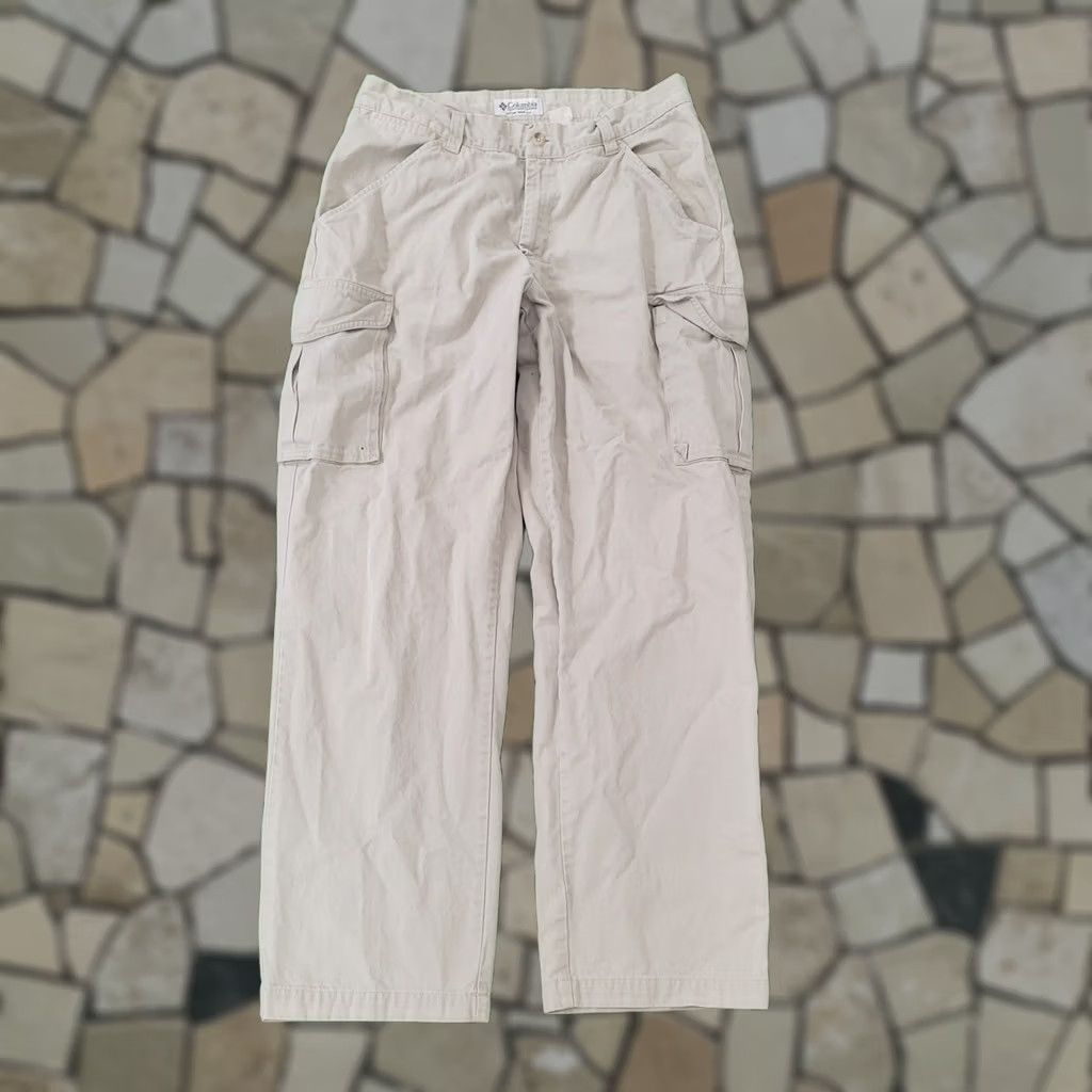Vintage VINTAGE Columbia Cargo Pants 32x29 Beige Mens Regular 90s Outdoor Utility Retro Size US 32 / EU 48 - 1 Thumbnail