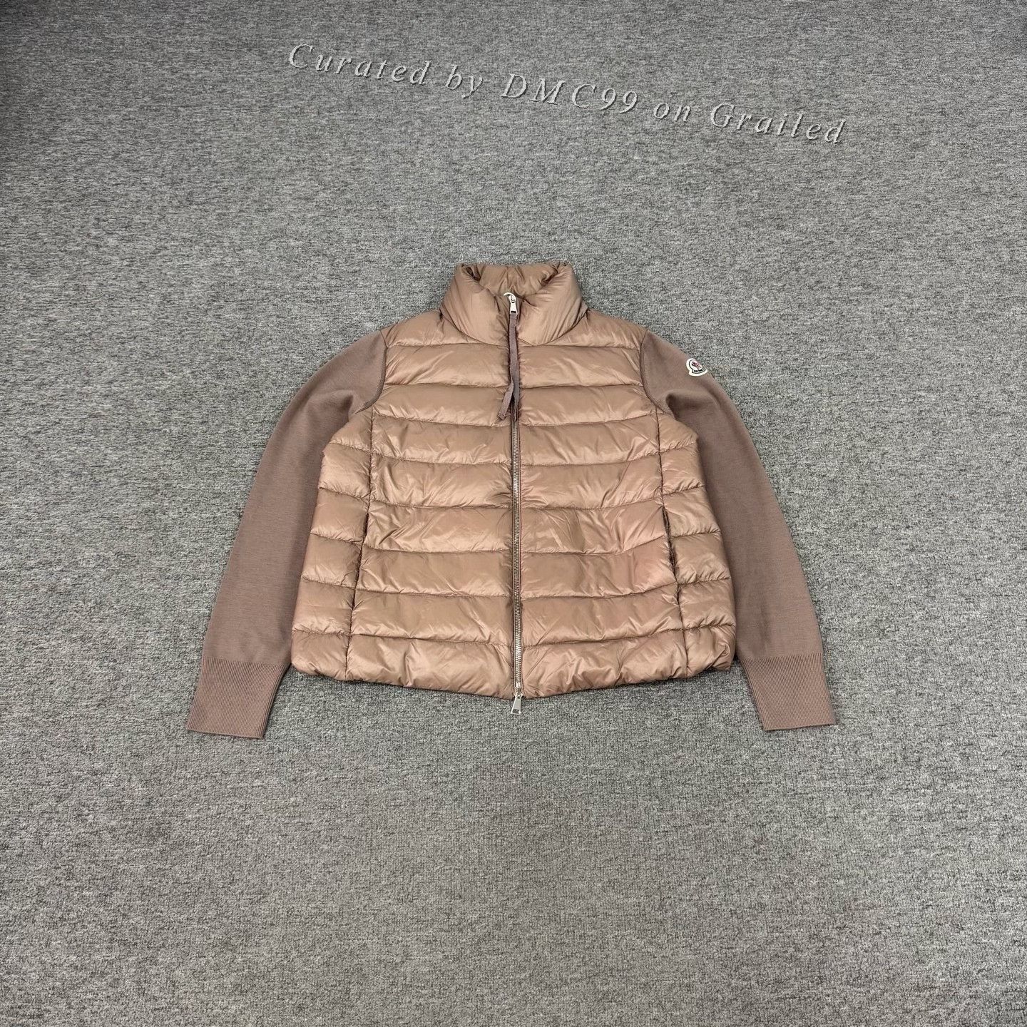 Moncler Moncler Down Wool Knit Stand Collar Short Coat L Size US L / EU 52-54 / 3 - 1 Thumbnail
