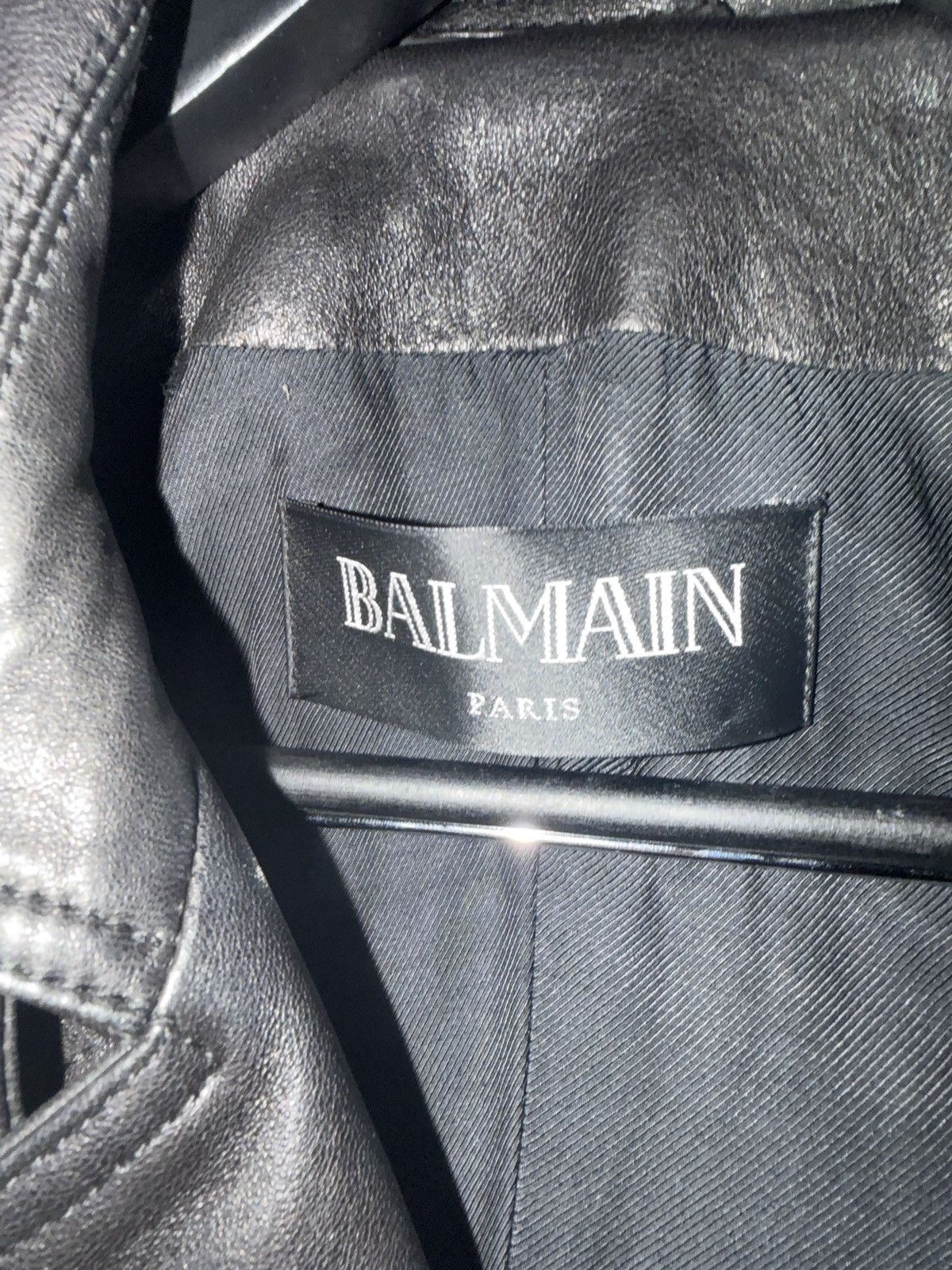 Balmain Balmain lamb skin leather coat Size M / US 6-8 / IT 42-44 - 4 Thumbnail