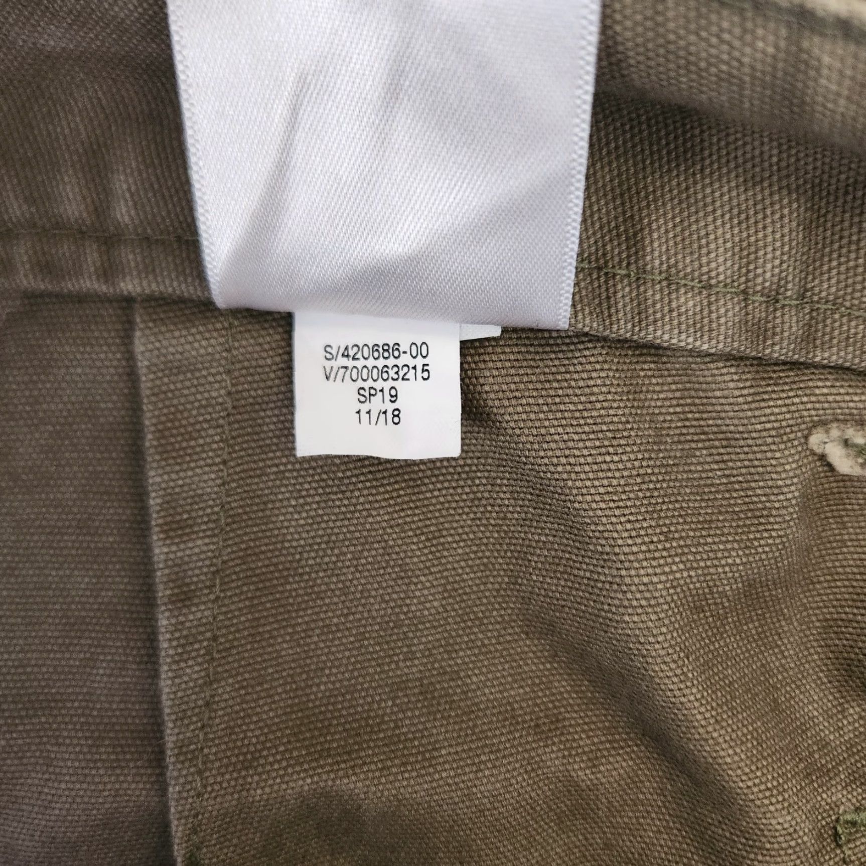 Banana Republic VINTAGE Banana Republic Womens Olive High Rise Utility Canvas Chino Pants-Size 4 Size 27" / US 4 / IT 40 - 8 Thumbnail