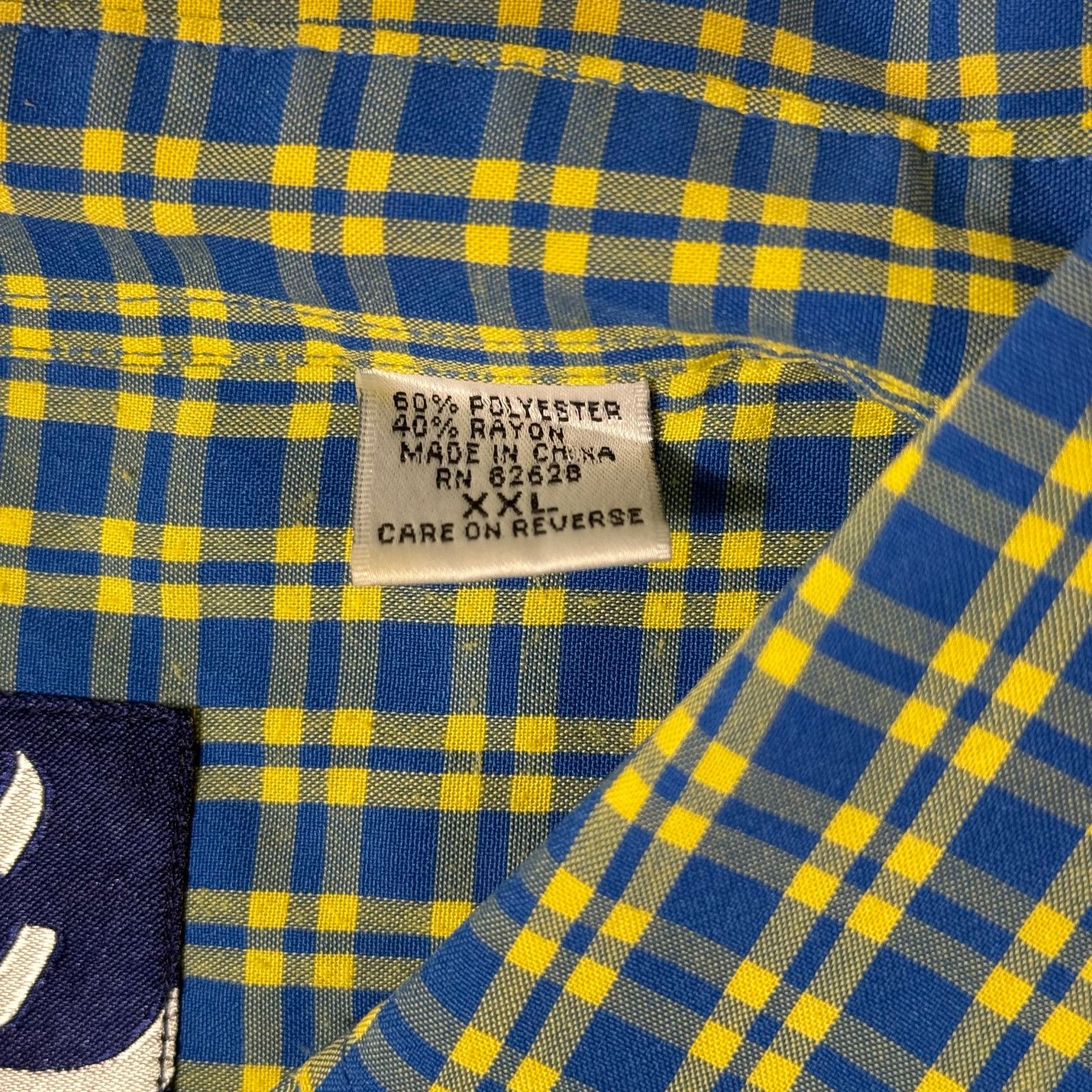 Southpole Southpole Plaid Button Down Shirt Blue Yellow XXL Y2K Size US XXL / EU 58 / 5 - 5 Thumbnail