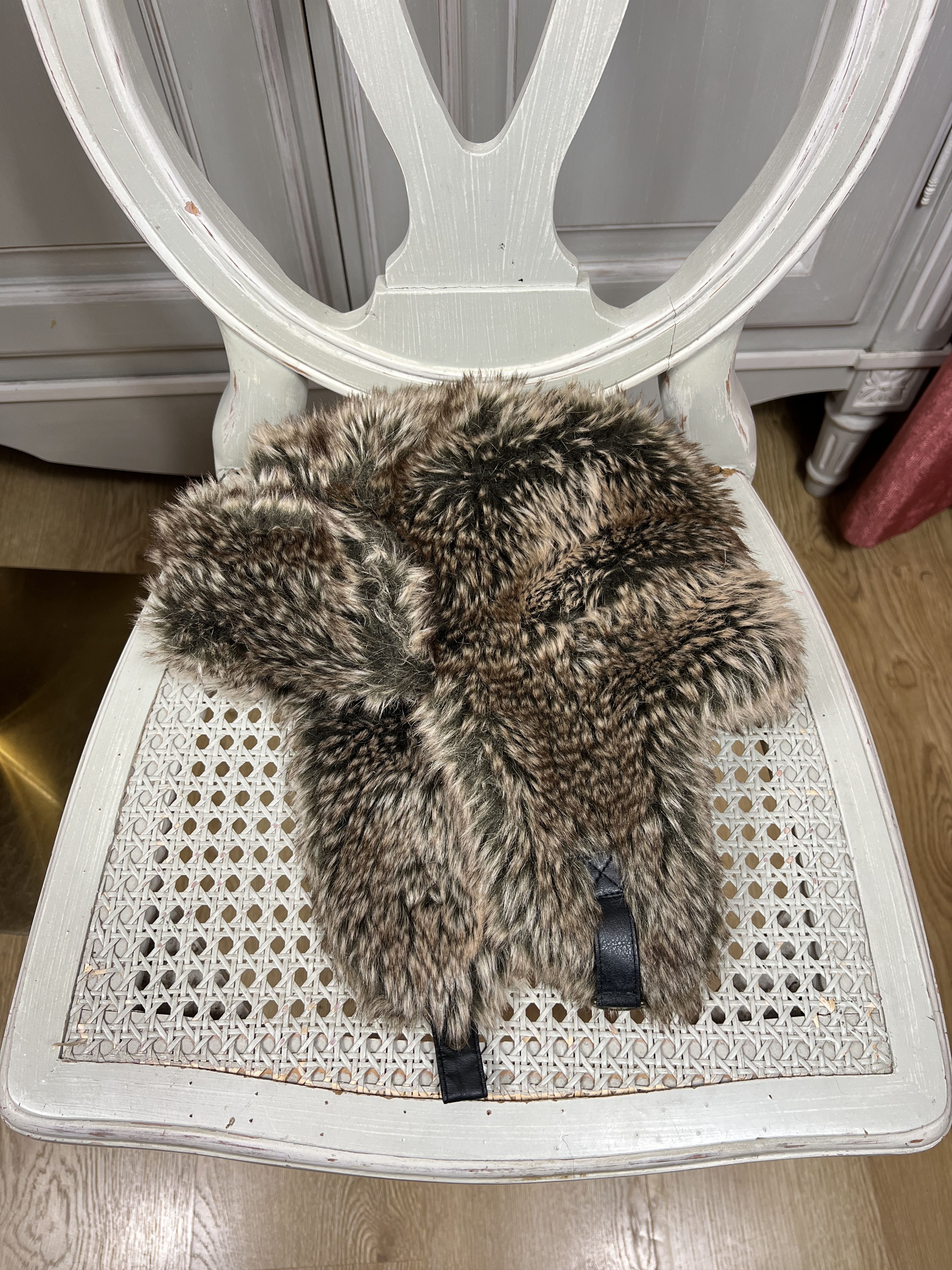 Japanese Brand × Vintage Y2K FAUX FUR USHANKA VINTAGE FUZZY WARM TRAPPER HAT Size ONE SIZE - 1 Thumbnail