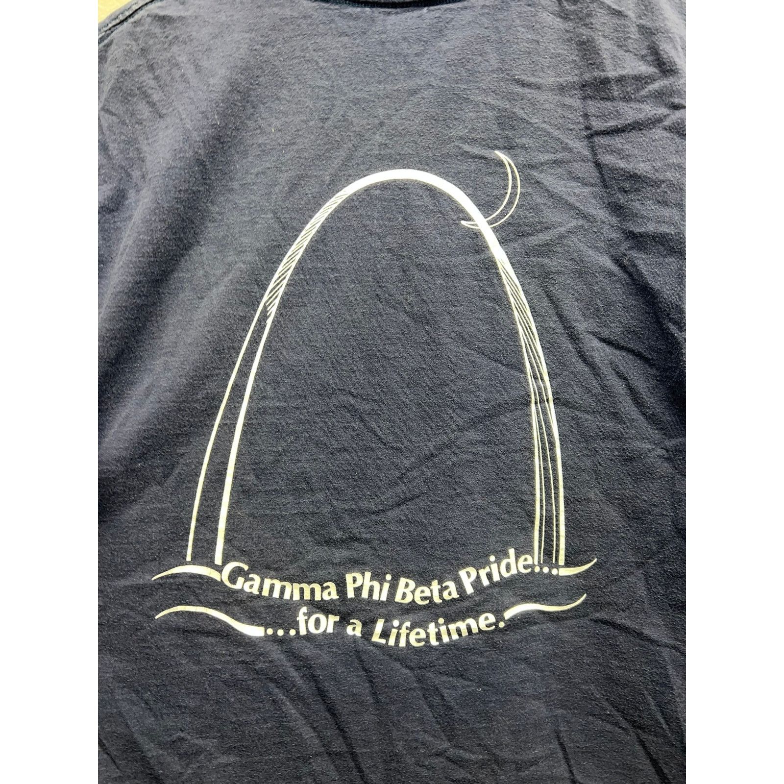 Delta Vintage St Louis Shirt Gamma Phi Beta Pride Tee College XL Size US XL / EU 56 / 4 - 6 Thumbnail