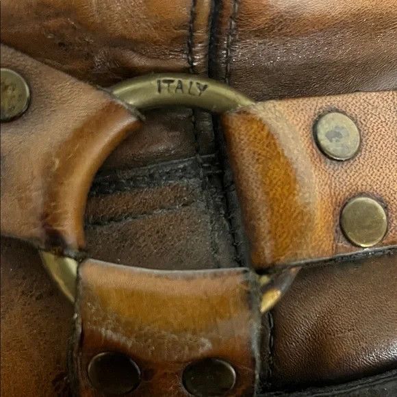 Frye FRYE VINTAGE 70s BROWN LEATHER HARNESS MOTO BOOT MENS 10.5 D Size US 10.5 / EU 43-44 - 8 Thumbnail