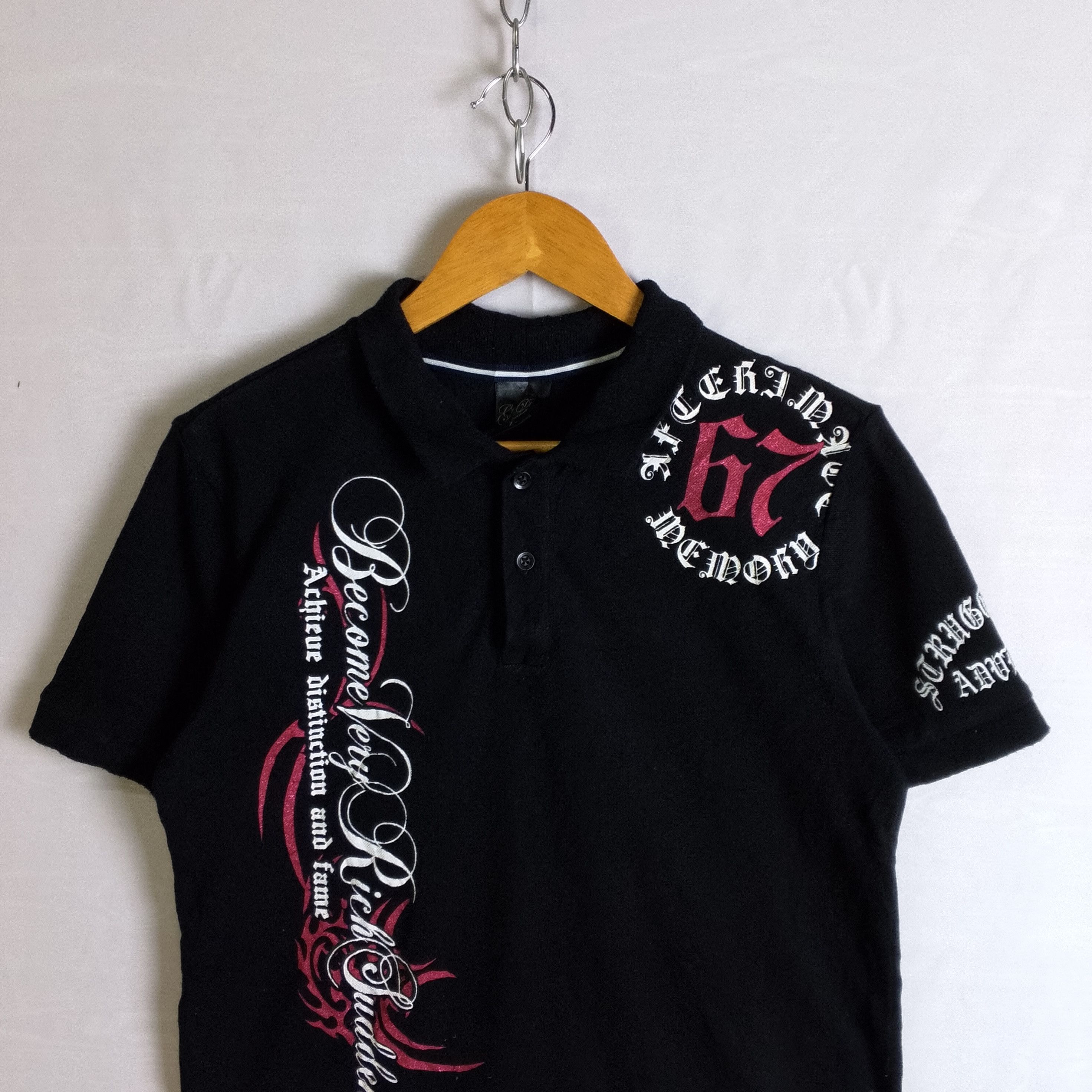 If Six Was Nine G-Dept Tribal Poem Cross Polo Lgb Punk Style Size US S / EU 44-46 / 1 - 6 Thumbnail