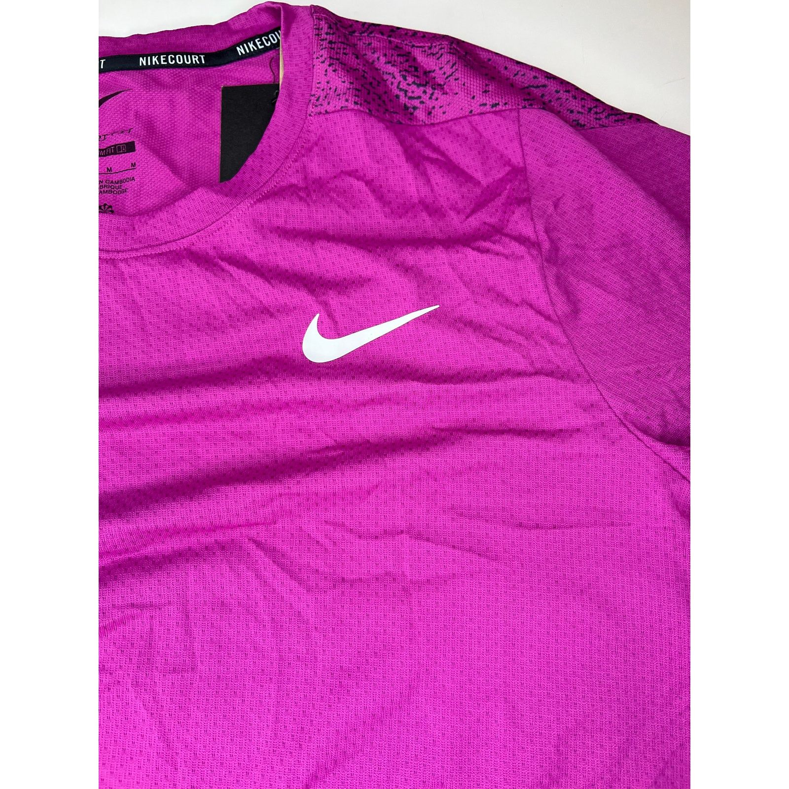 Nike Nike Court Slam Dri-Fit Tennis Shirt Hot Fuchsia Size US M / EU 48-50 / 2 - 3 Thumbnail