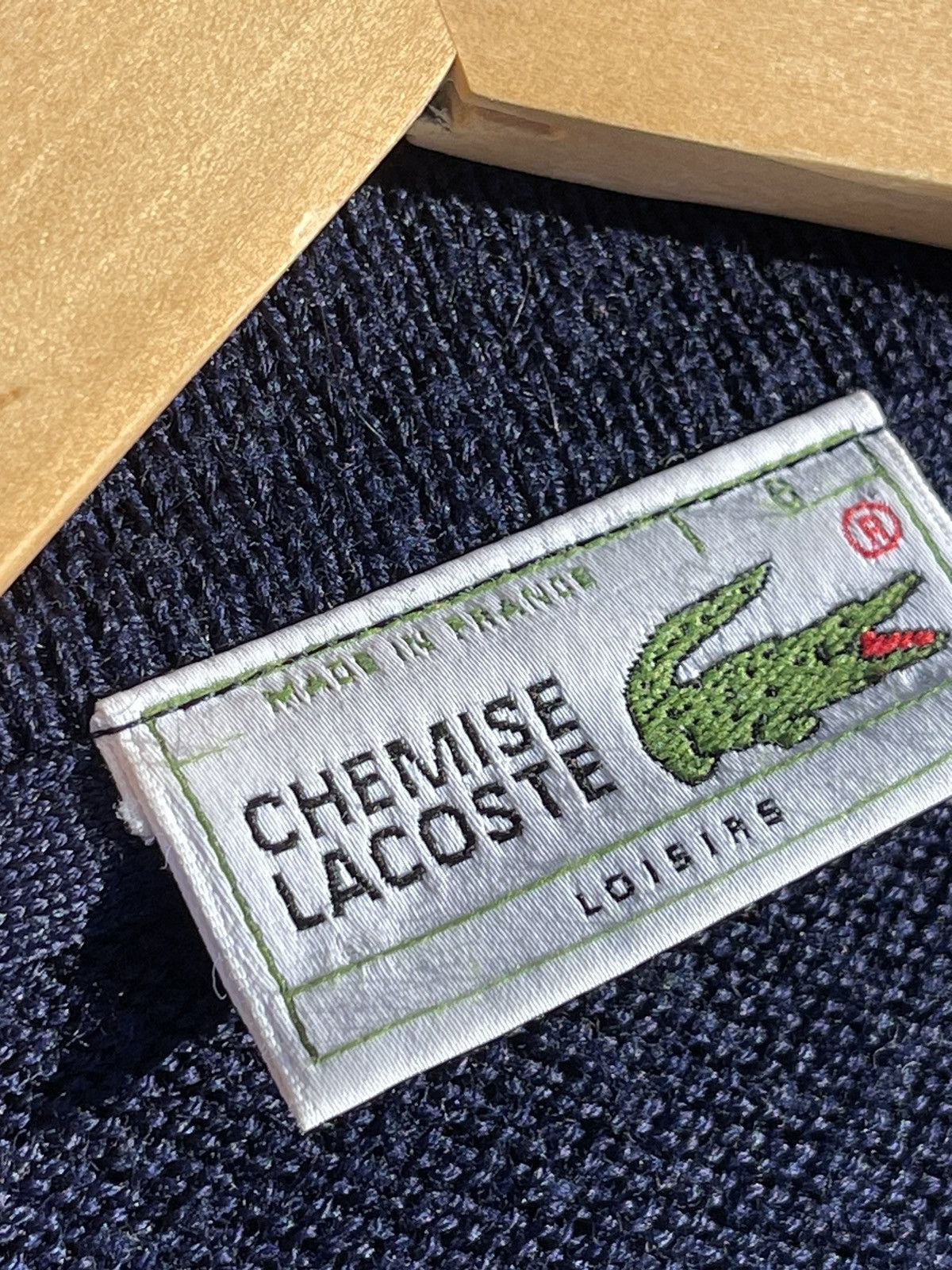 Lacoste 90’s Lacoste logo wool navy cardigan made in France vintage Size US XL / EU 56 / 4 - 10 Thumbnail
