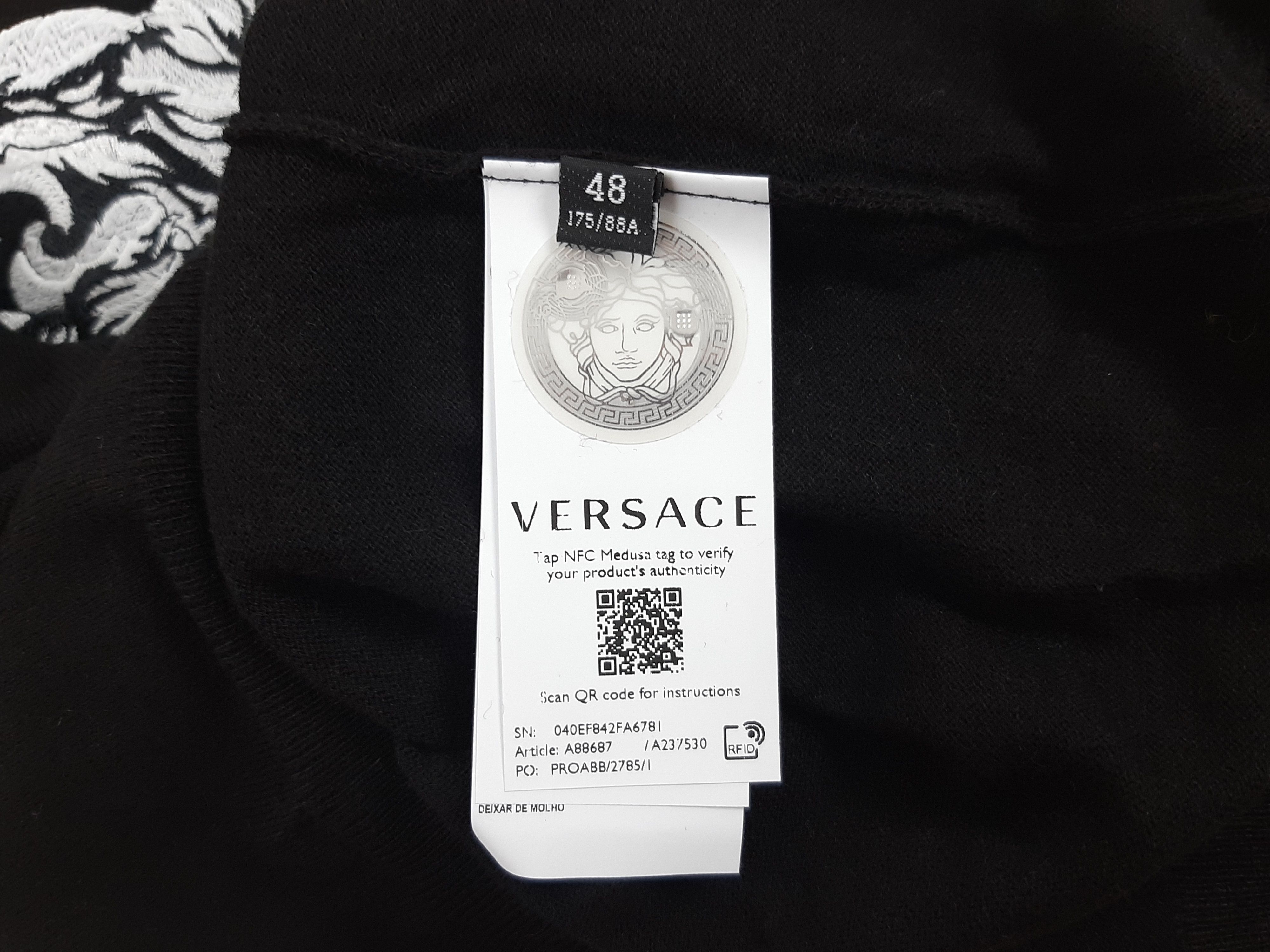 Versace Versace Medusa Via Gesu Milano Sweater Black Men's Size 48 M Size US M / EU 48-50 / 2 - 8 Thumbnail