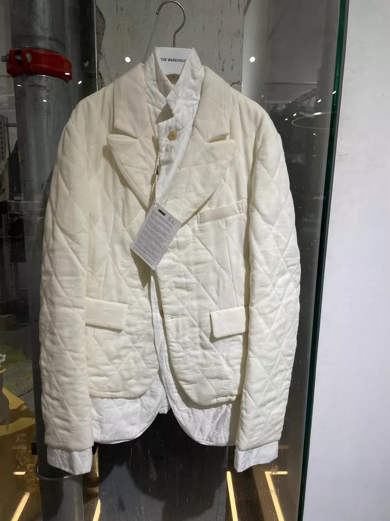 Haider Ackermann Haider Ackermann White and white striped, diamond quilting Size M / US 6-8 / IT 42-44 - 1 Thumbnail