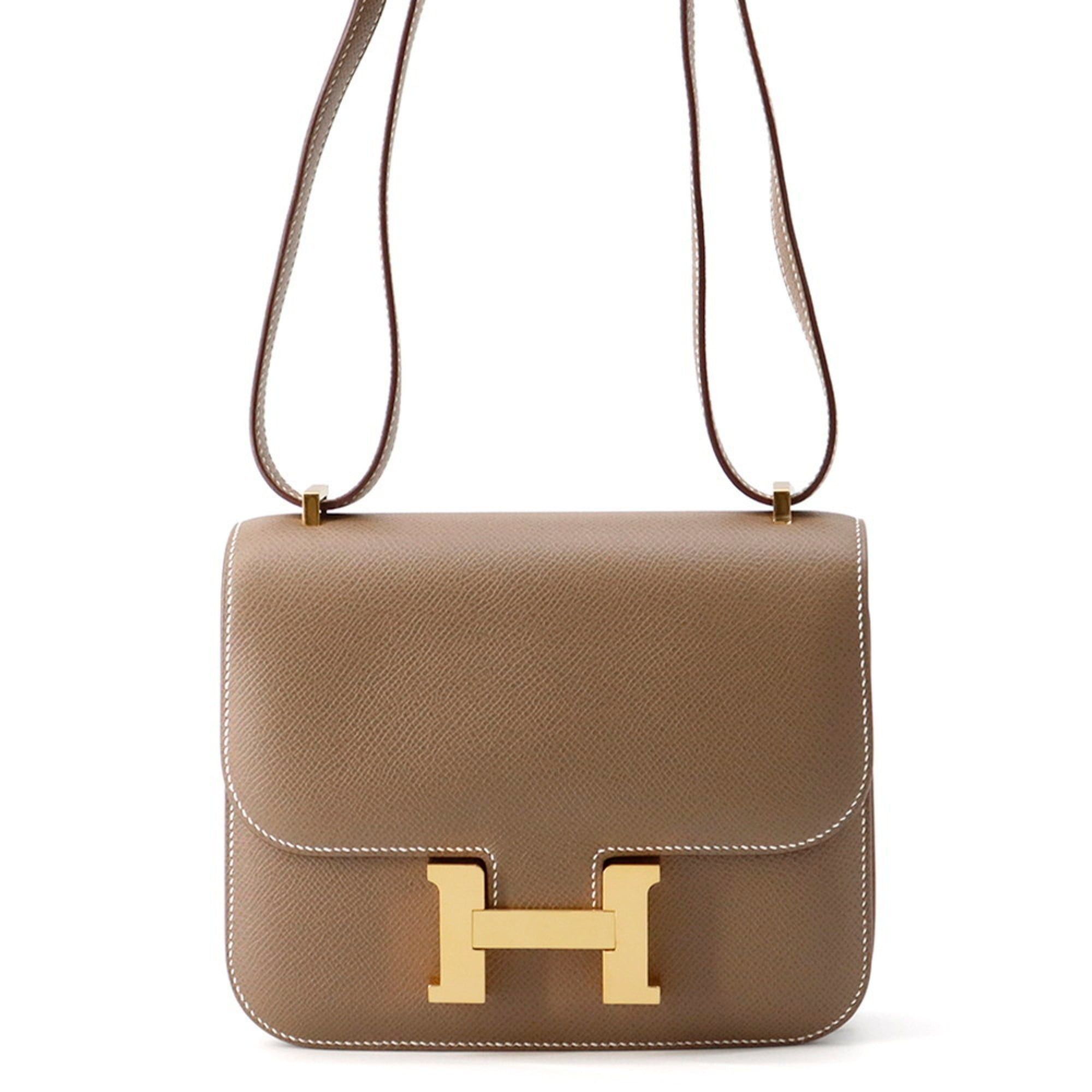 Hermes Mini Constance 3 Etoupe Epsom Z Stamp HERMES Handbag Women's