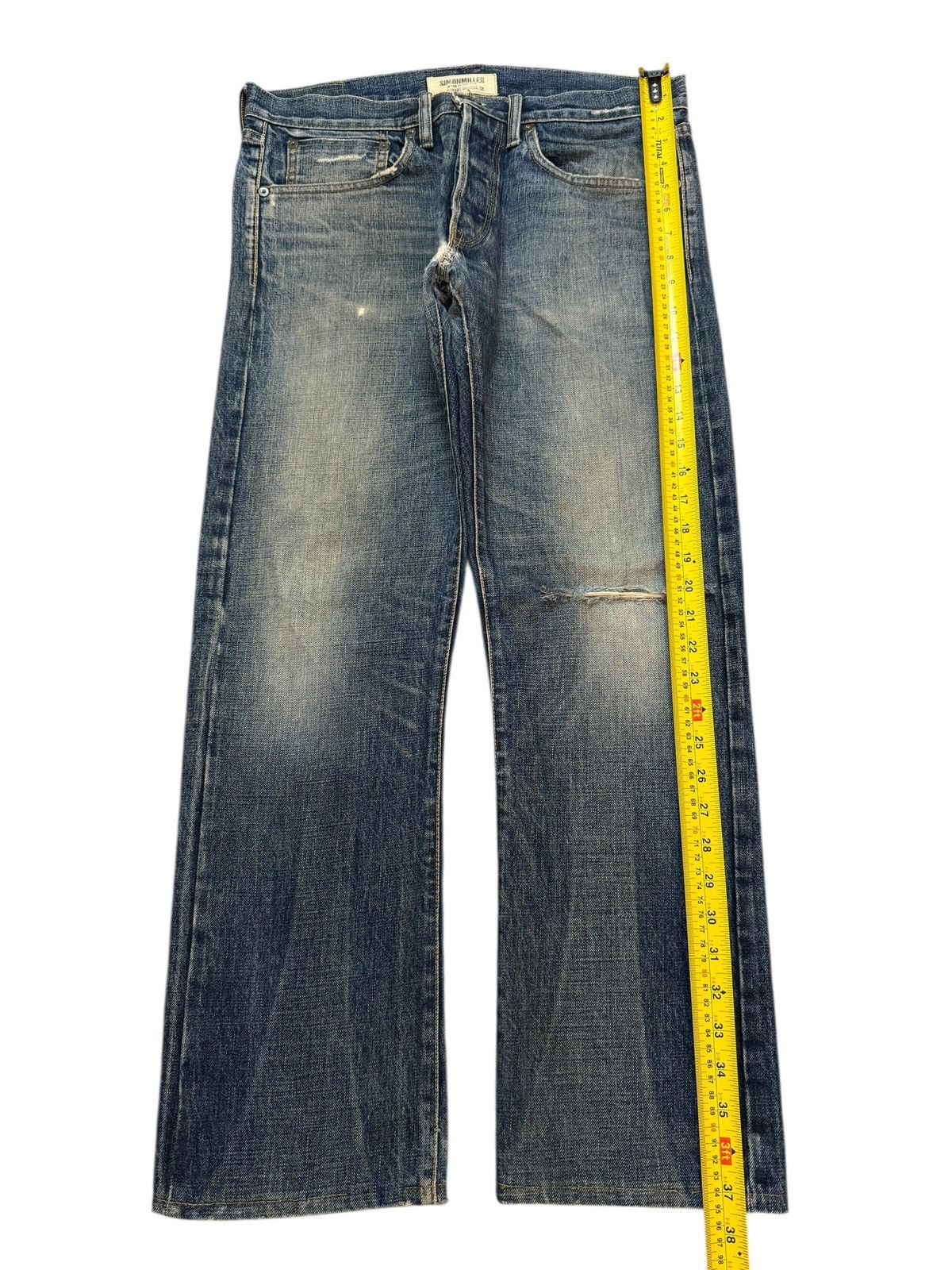 Simon Miller Vintage 90s Usa Simon Miller Selvedge Blue Faded Wash Jeans Size US 32 / EU 48 - 12 Thumbnail