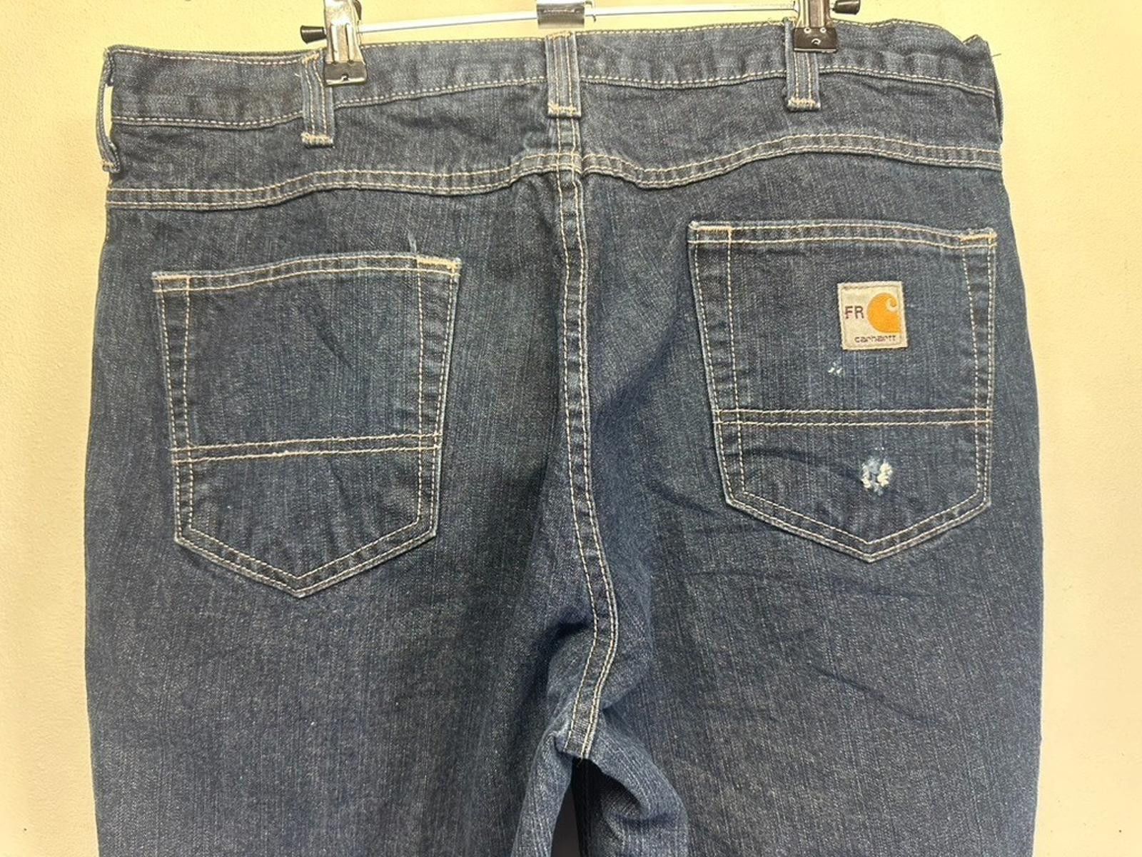 Carhartt Carhartt Men's 38/32 Flame Resistant Blue Jeans Size US 38 / EU 54 - 4 Thumbnail