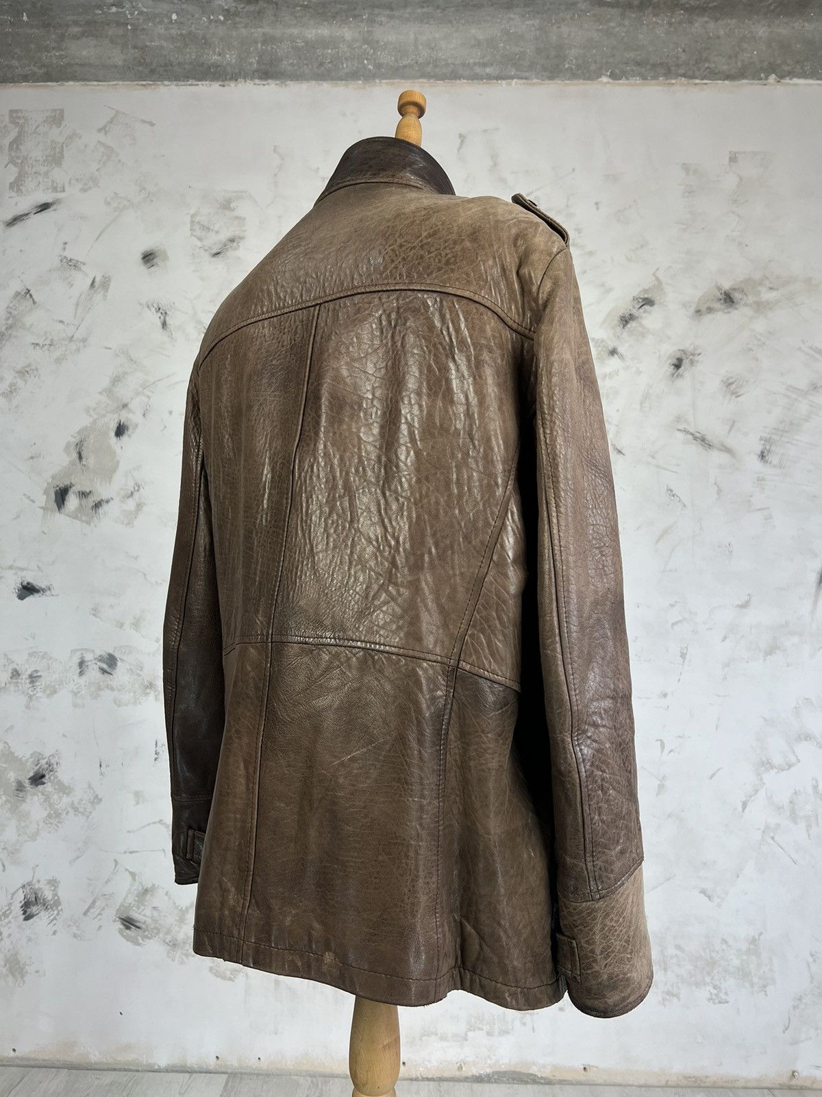Genuine Leather Vintage HM Since 1976 Leather Jacket Size L - XL Size US XL / EU 56 / 4 - 3 Thumbnail