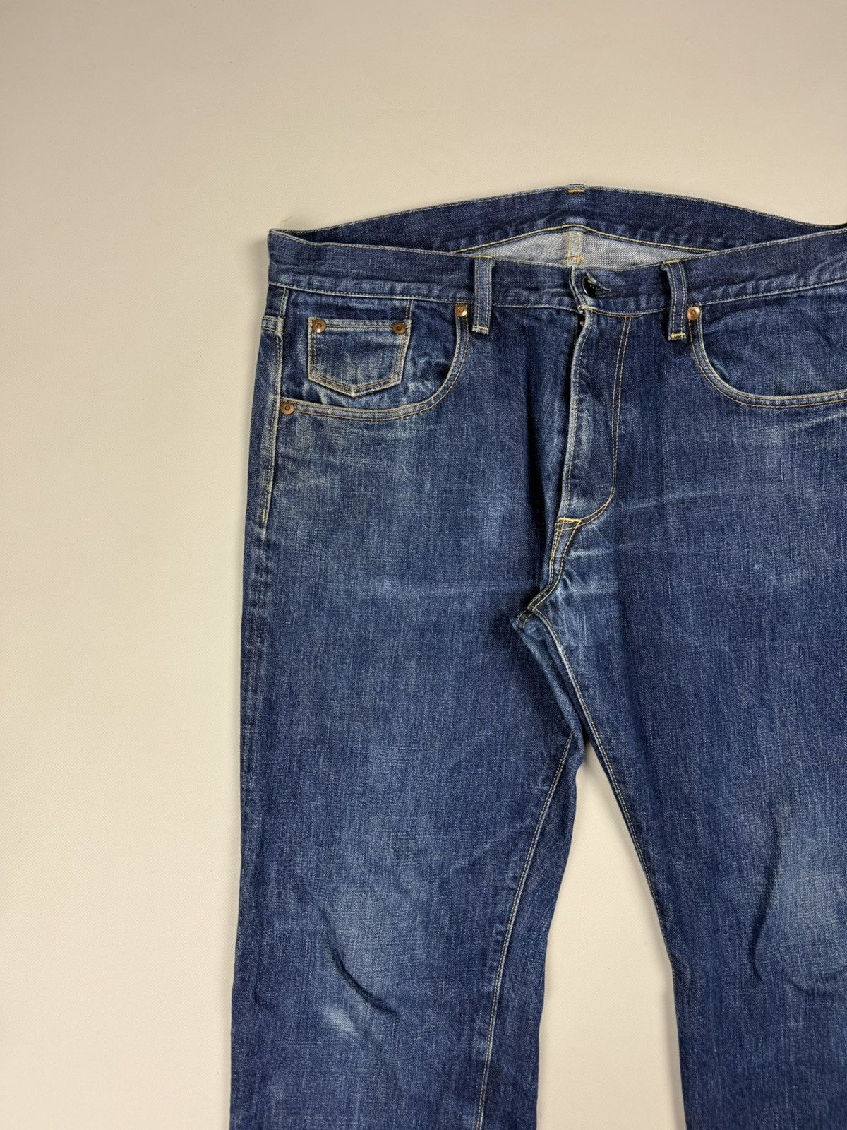 Japanese Brand Japanese Crafted Selvedge Denim Men’s Jeans Size 34 32 Size US 34 / EU 50 - 6 Thumbnail