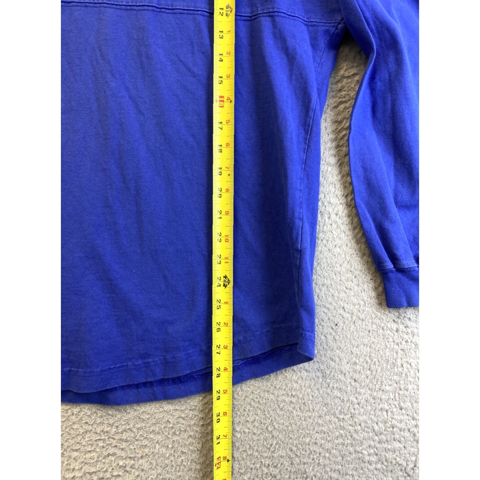 ESPIRIT VINTAGE Spirit Jersey COLBY T-Shirt Women's Medium Long Sleeve Blue Casual Sports 80s Womens Size M / US 6-8 / IT 42-44 - 7 Thumbnail