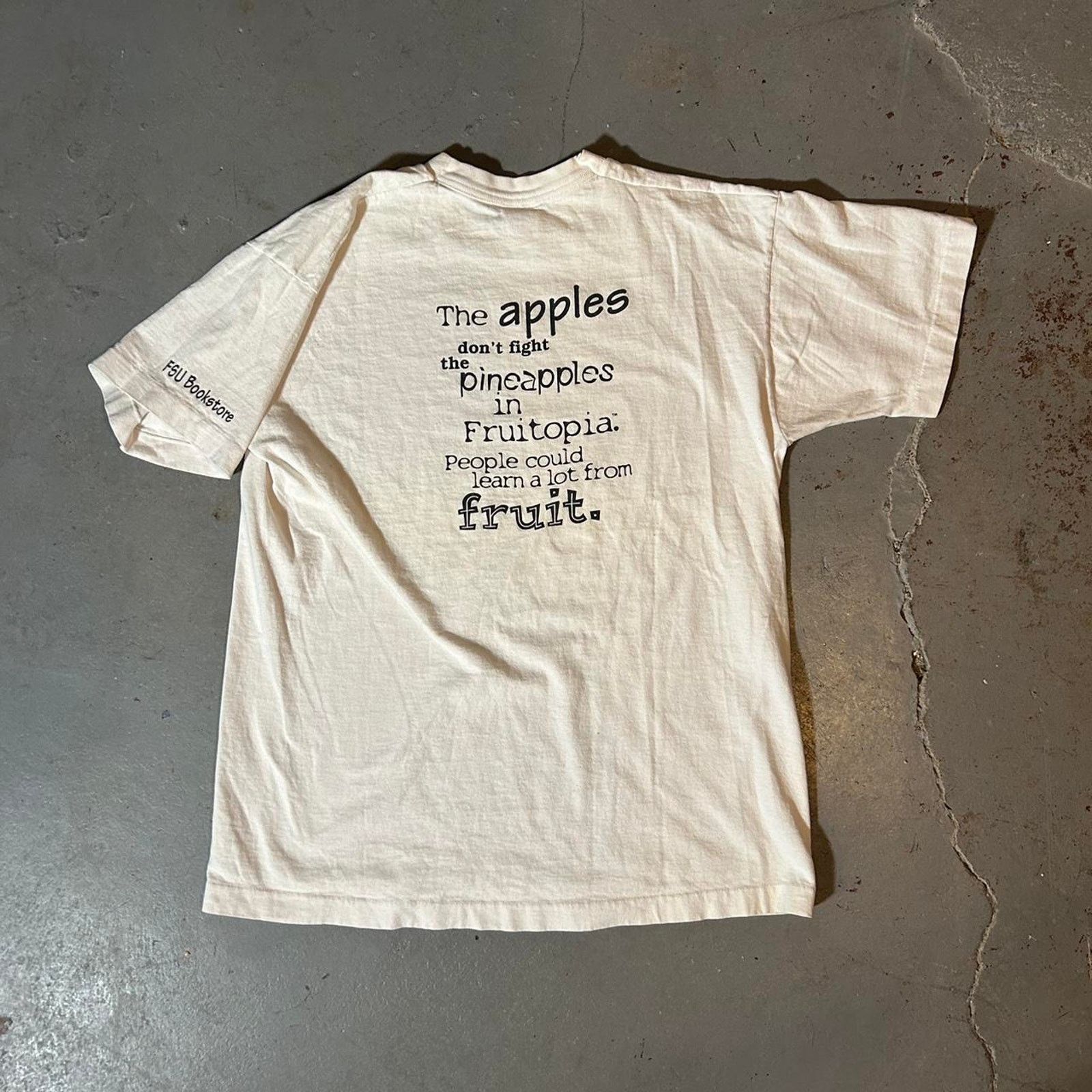 Fruit Of The Loom 90s promotional fruitopia shirt single Size US L / EU 52-54 / 3 - 1 Thumbnail