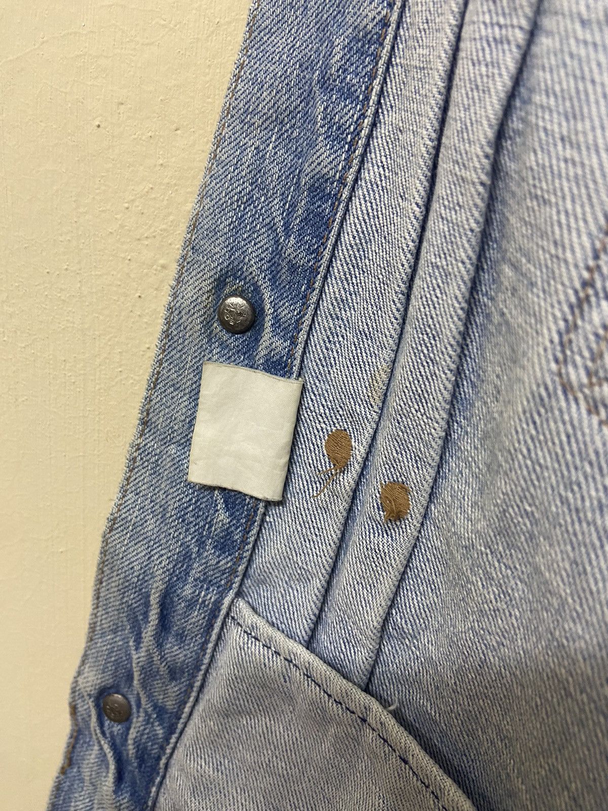 Vintage × Wrangler Vintage Wranglers Distressed Denim Jacket Size US L / EU 52-54 / 3 - 18 Thumbnail