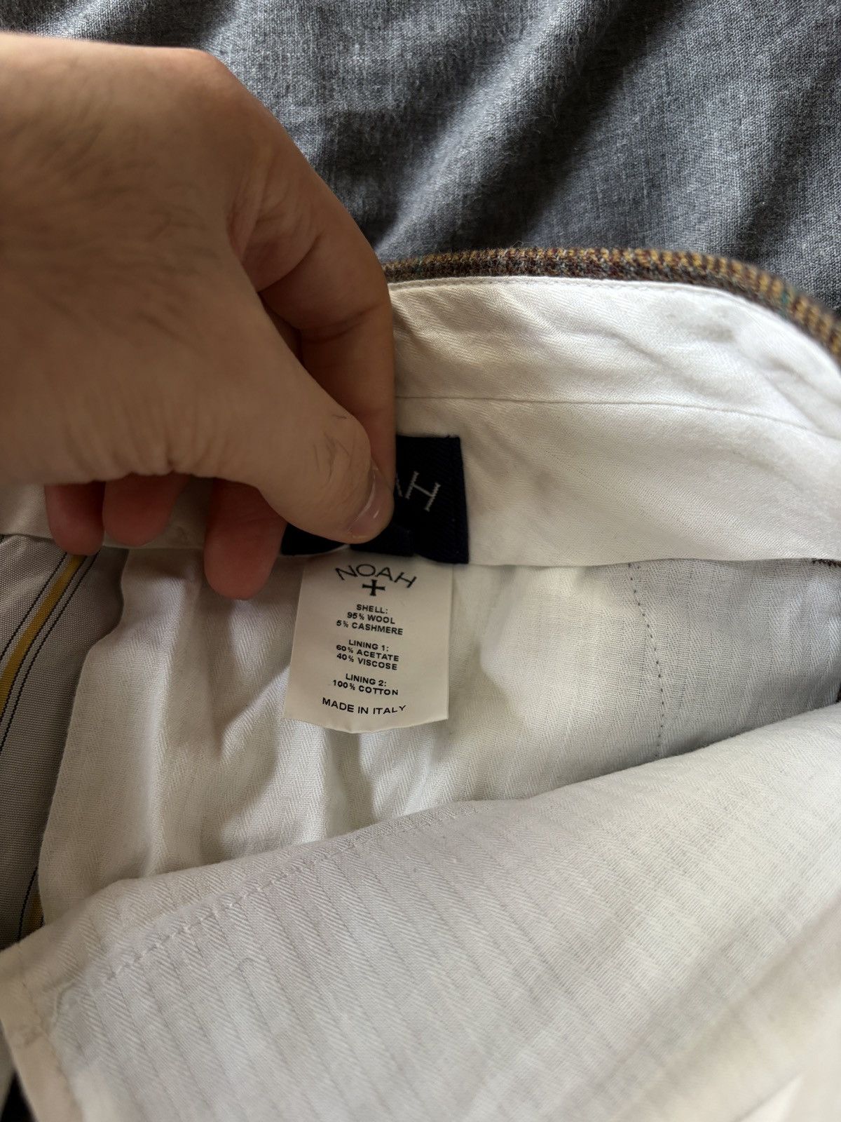 Noah Noah FW19 Single Pleat Wool Cashmere Trousers Size US 30 / EU 46 - 4 Thumbnail