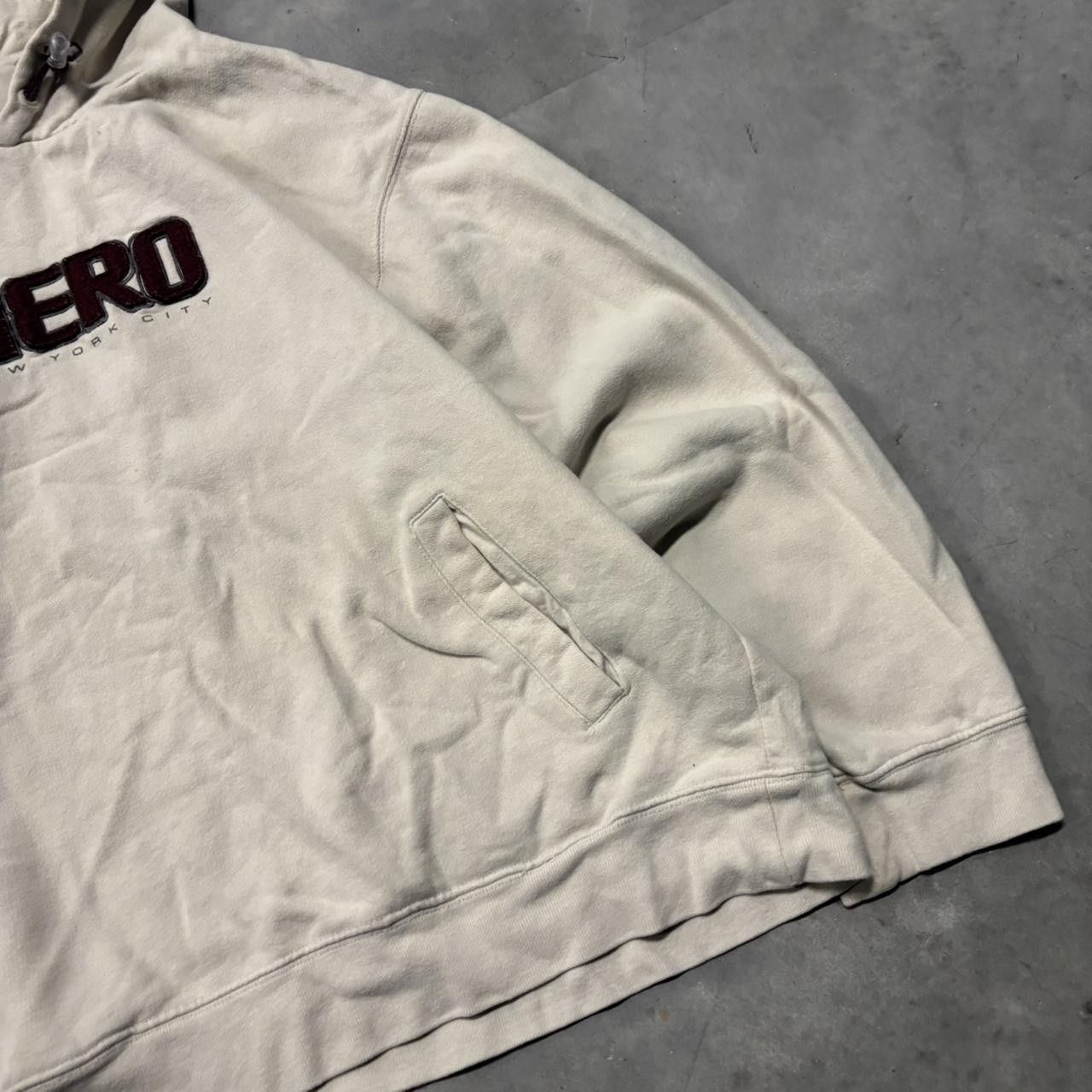 Aeropostale × Vintage Crazy Vintage Y2K/2000s Cream Aeropostale Aero Spellout Streetwear Skater Style Hoodie! Size US XL / EU 56 / 4 - 4 Thumbnail