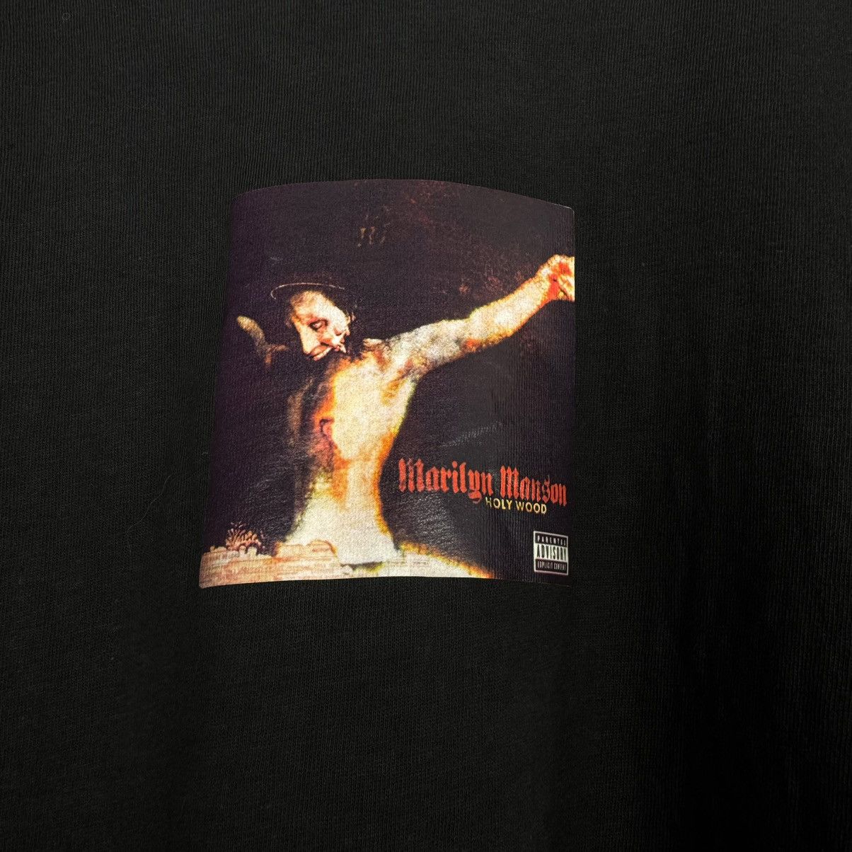 Band Tees Vintage 2000 Marilyn Manson Holywood Parental Euro T Shirt Size US L / EU 52-54 / 3 - 4 Thumbnail