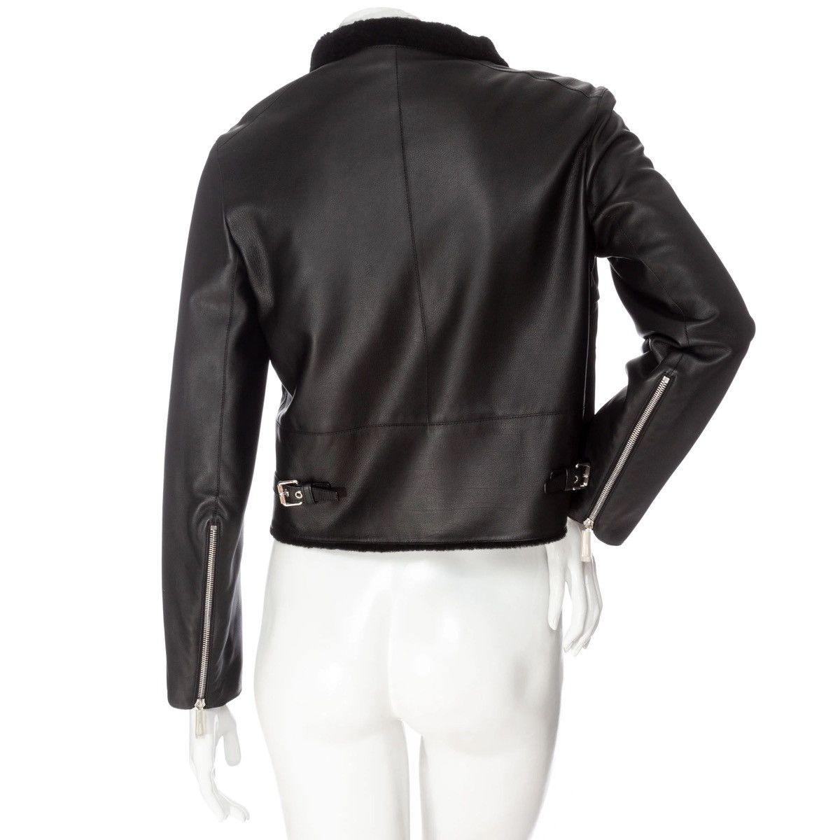 Hermes Hermes Shearling Cropped Leather Jacket Size XS / US 0-2 / IT 36-38 - 7 Thumbnail