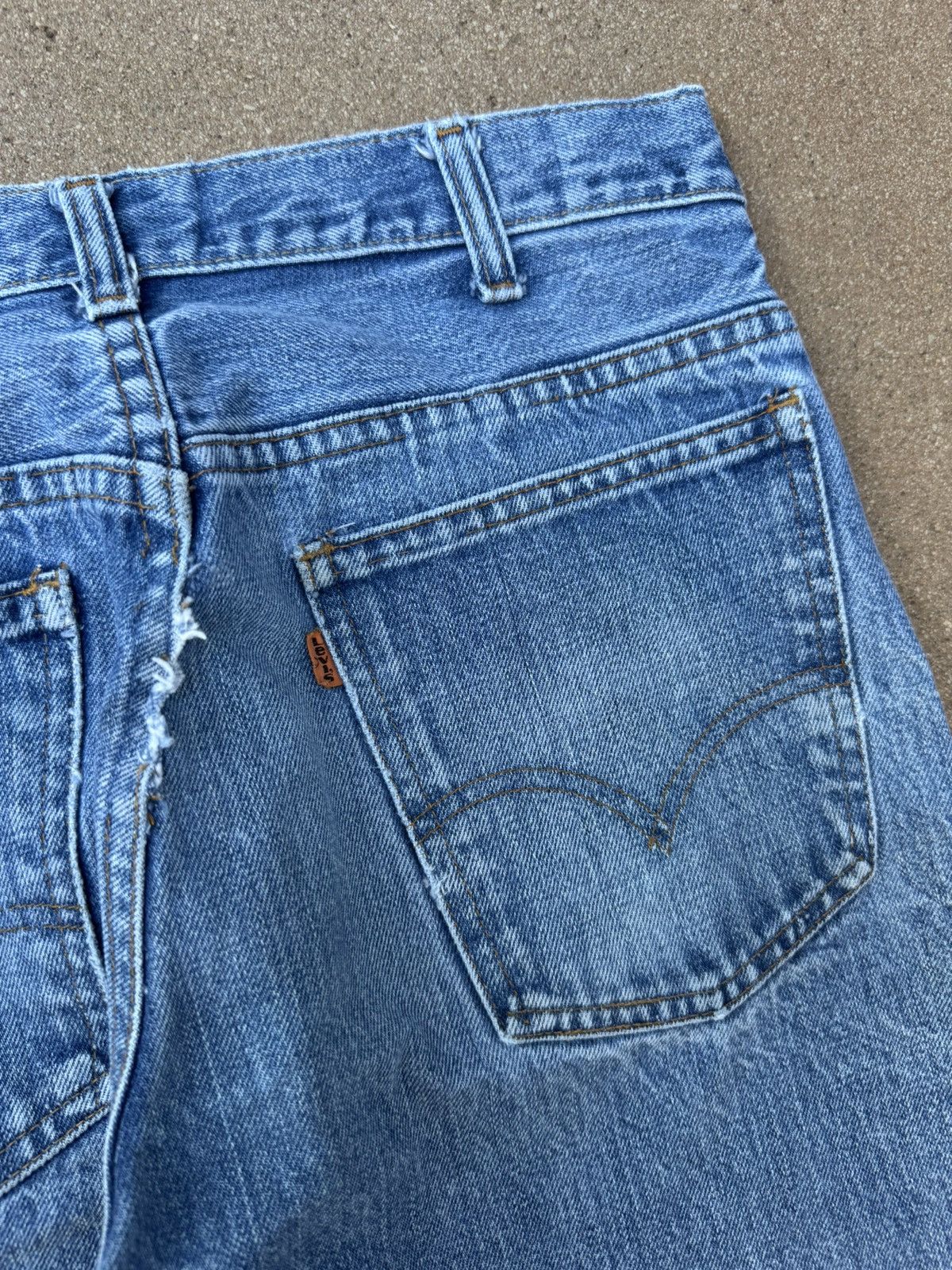 Levi's Vtg 70’s Levi’s 646 Orange Tab Bellbottom Flare Jeans 31x28 Size US 31 - 7 Thumbnail
