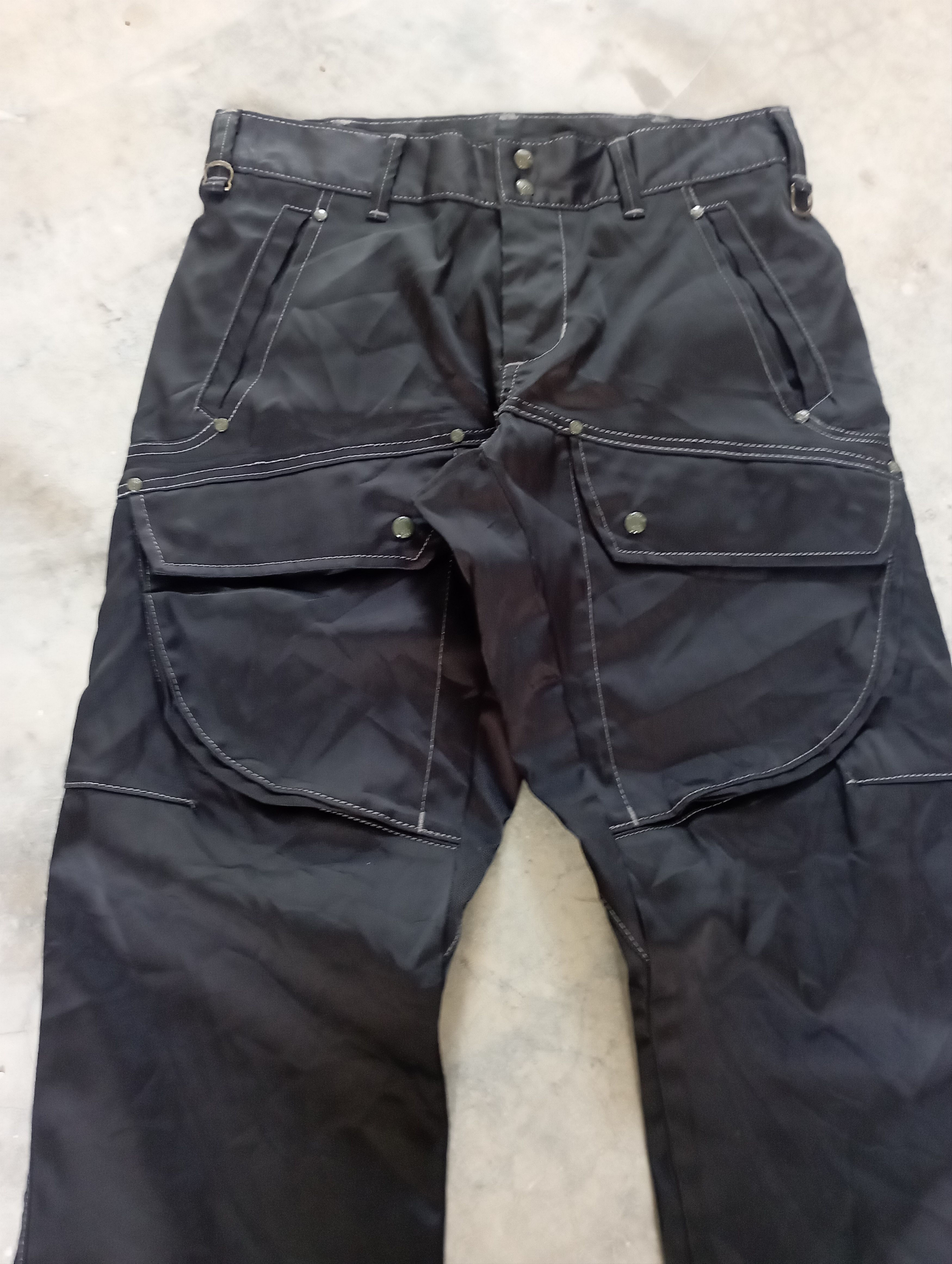 Tornado Mart Flare Jeans Avantgarde Black Cargo Edwin Bootcut Pants Size US 30 / EU 46 - 3 Thumbnail