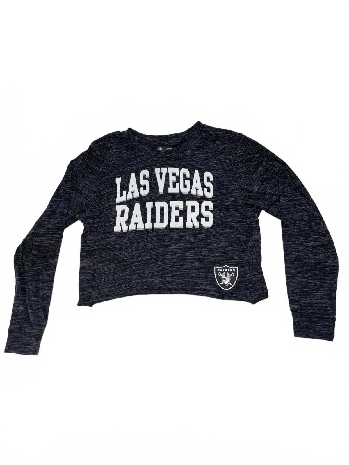 NFL Las Vegas Raiders Cropped Long Sleeve T-Shirt Size M / US 6-8 / IT 42-44 - 1 Thumbnail