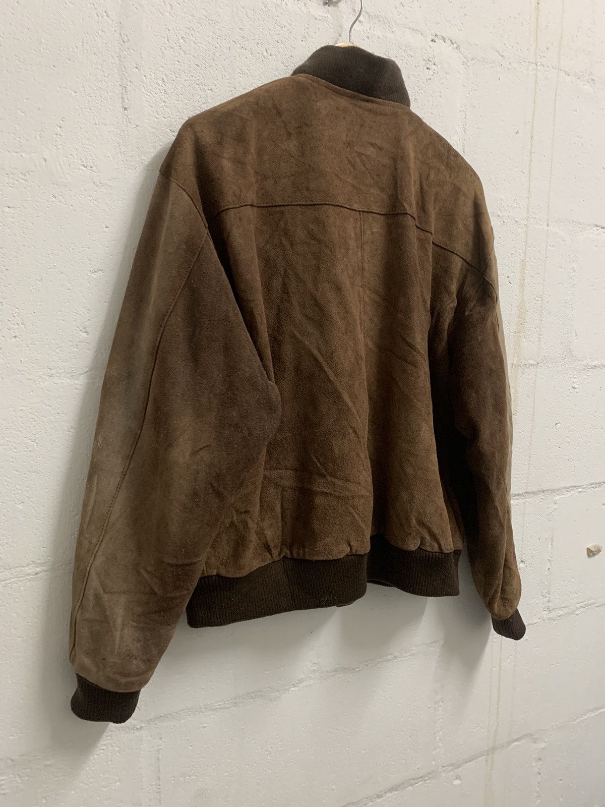 Vintage Vintage 80s Suede Leather Jacket Distressed Size US L / EU 52-54 / 3 - 7 Thumbnail