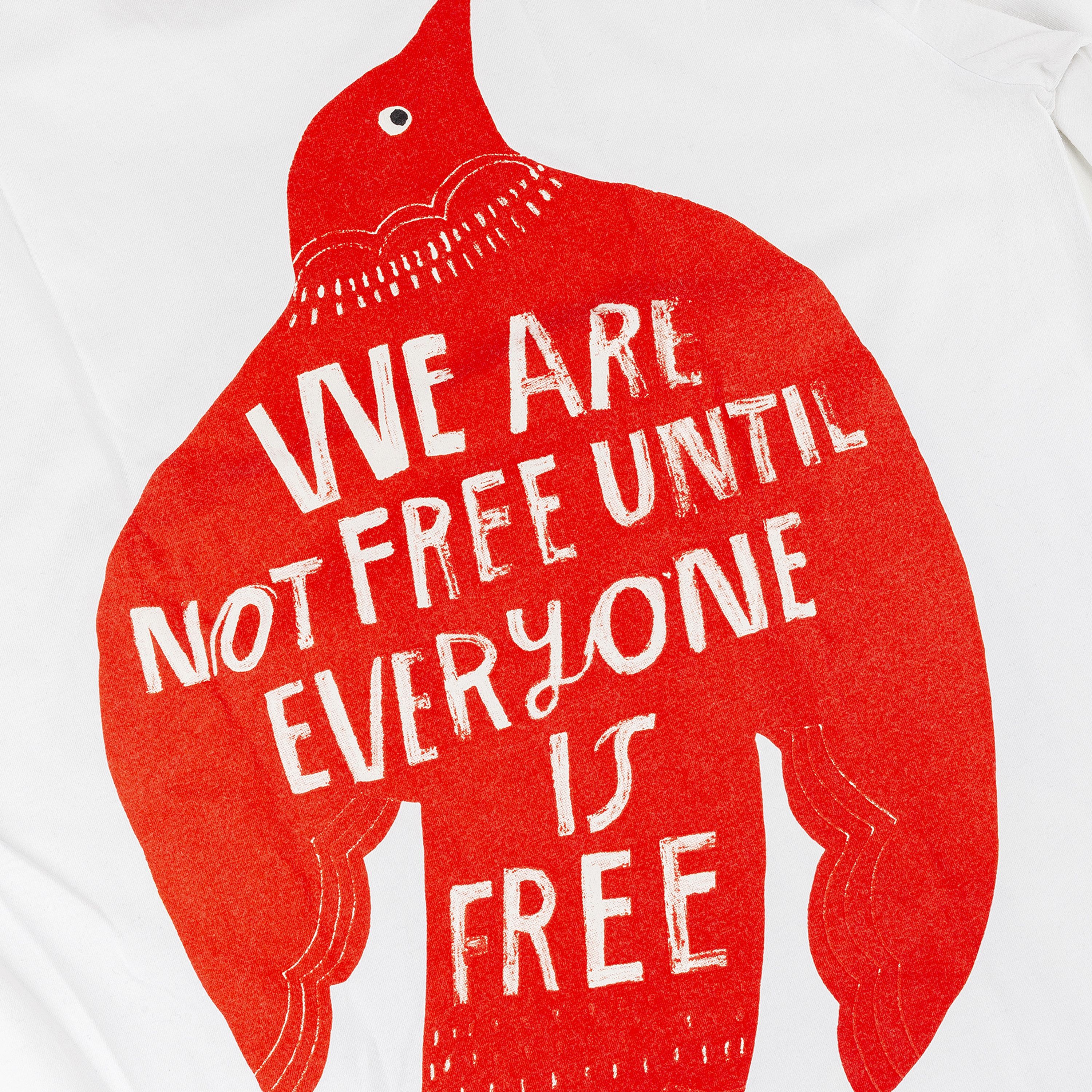 Comme des Garcons Homme Plus Comme des Garcons Homme Plus White "We Are Not Free" Shirt Size US L / EU 52-54 / 3 - 4 Thumbnail