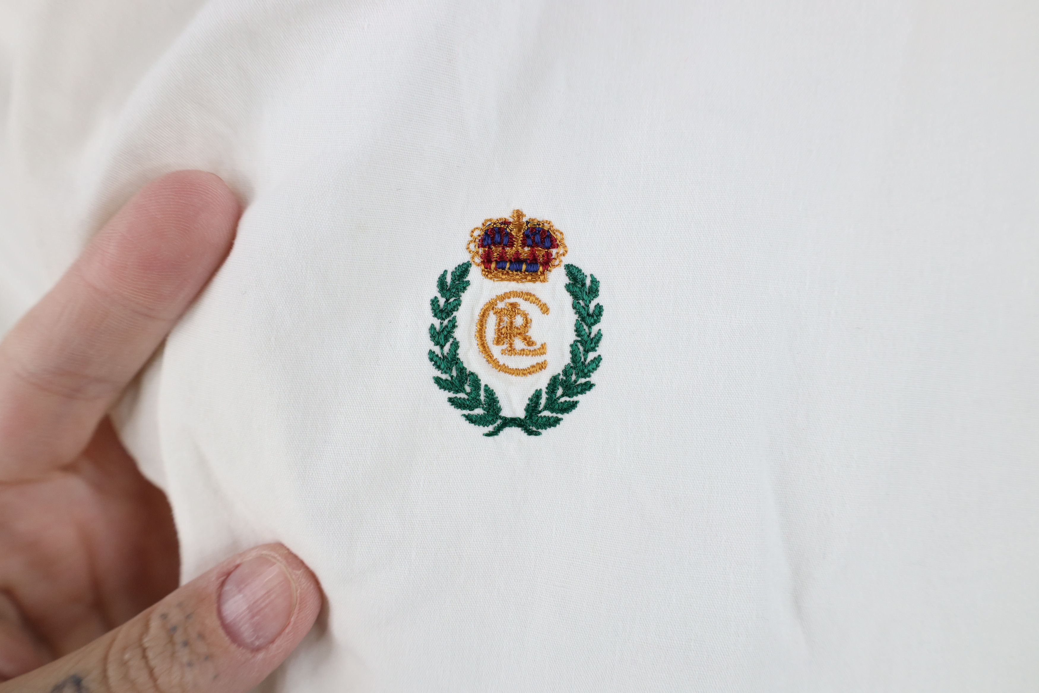Ralph Lauren Vintage 90s Chaps Ralph Lauren Short Sleeve Collared Shirt Size US L / EU 52-54 / 3 - 4 Thumbnail