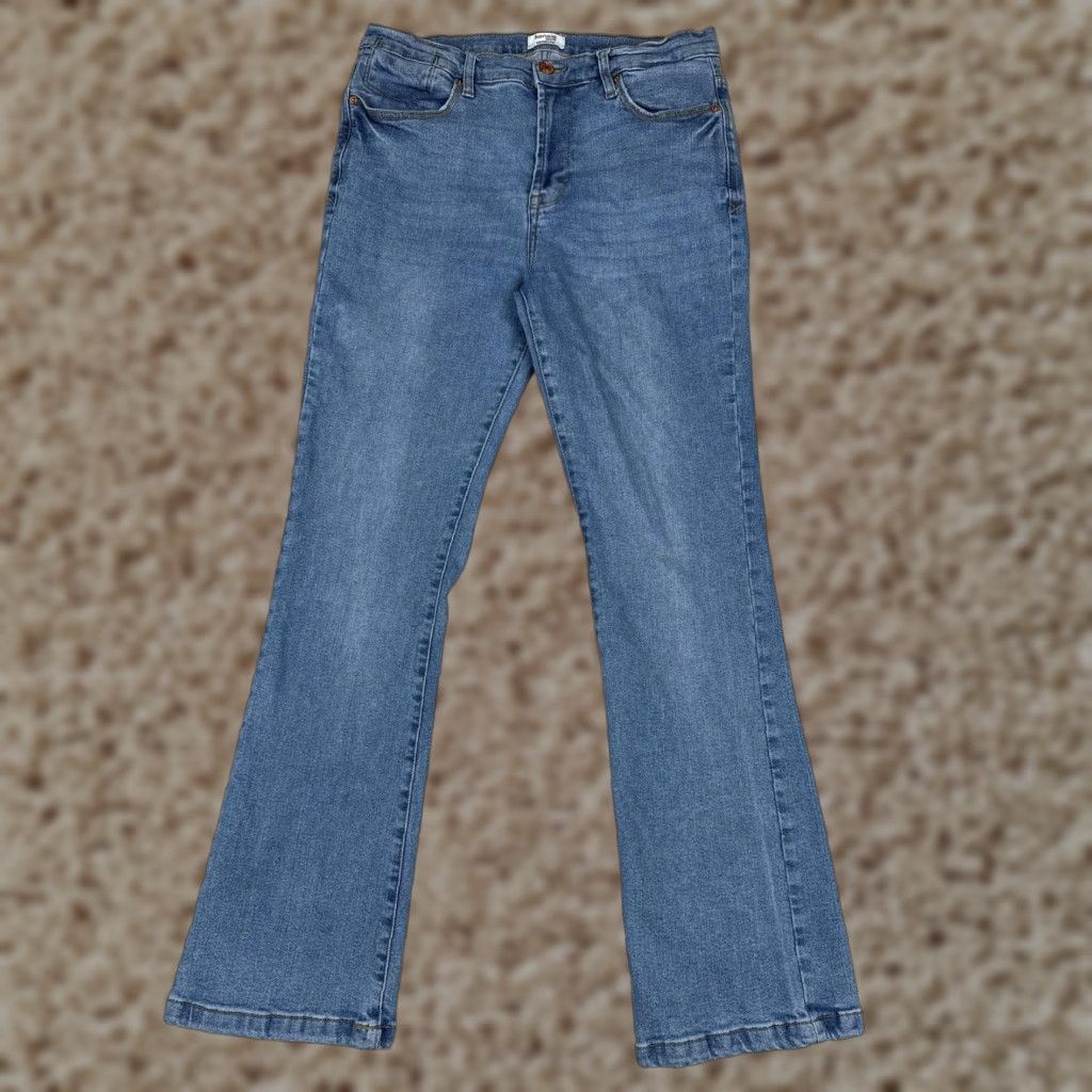 Vintage Kensie Women Jeans Straight 12 Blue Medium Wash Mid Rise 31x31 Cotton Blend Denim Pants Size 34" / US 12 / IT 48 - 1 Thumbnail